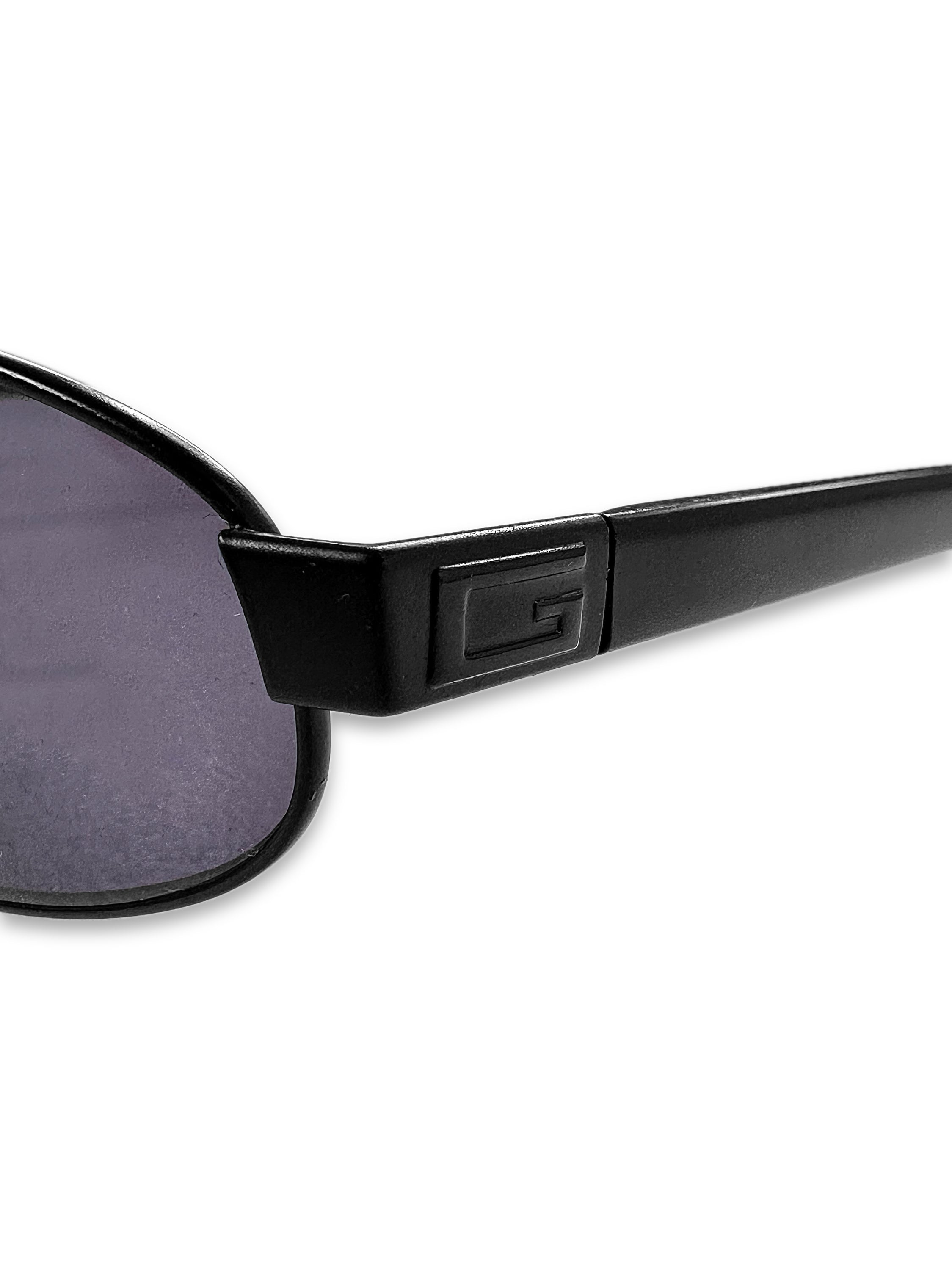 00s Gucci Purple Tint Slim Oval Frame Sunglasses