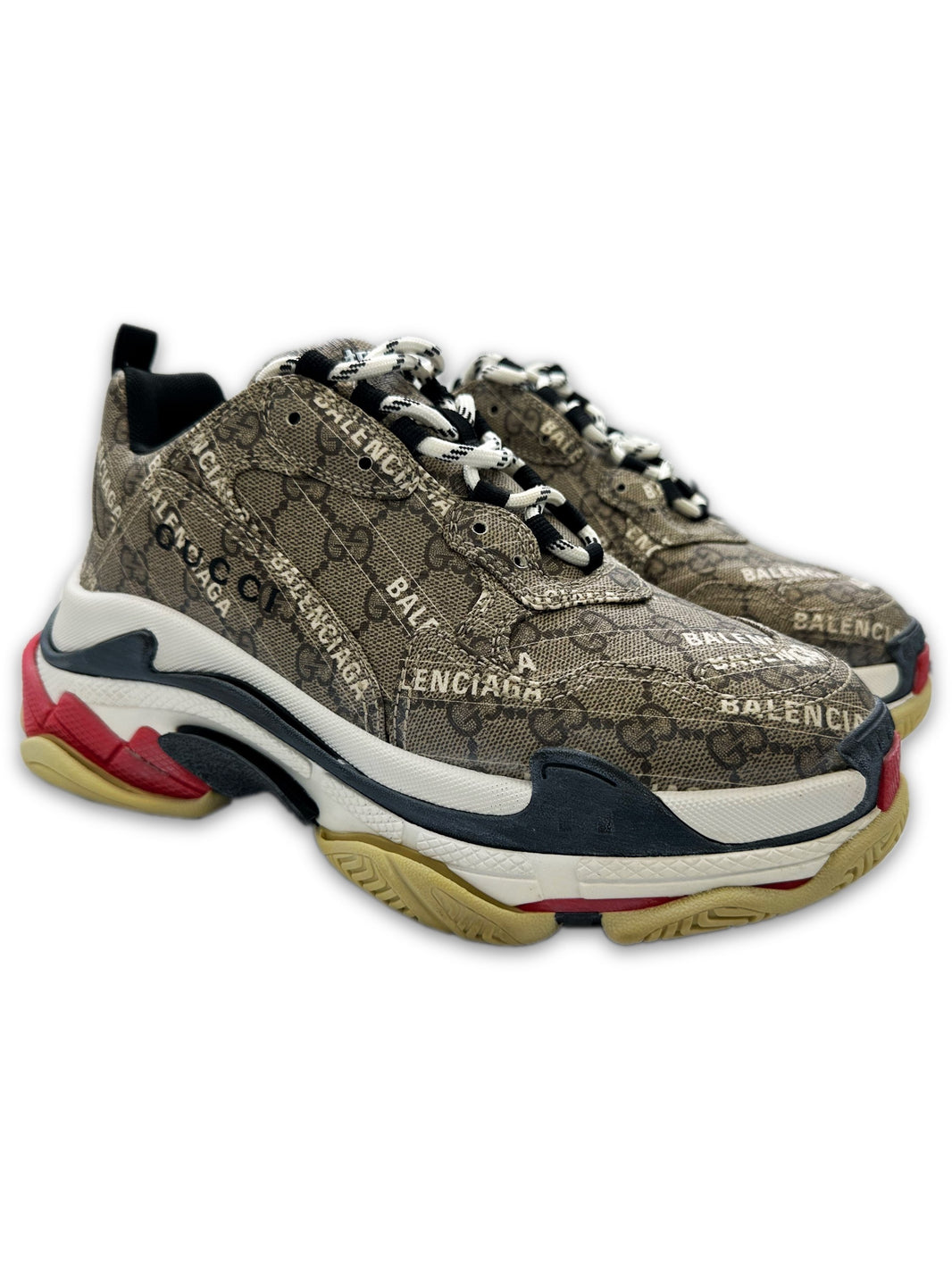 Balenciaga x Gucci ‘Hacker Project’ Triple S Monogram Sneakers