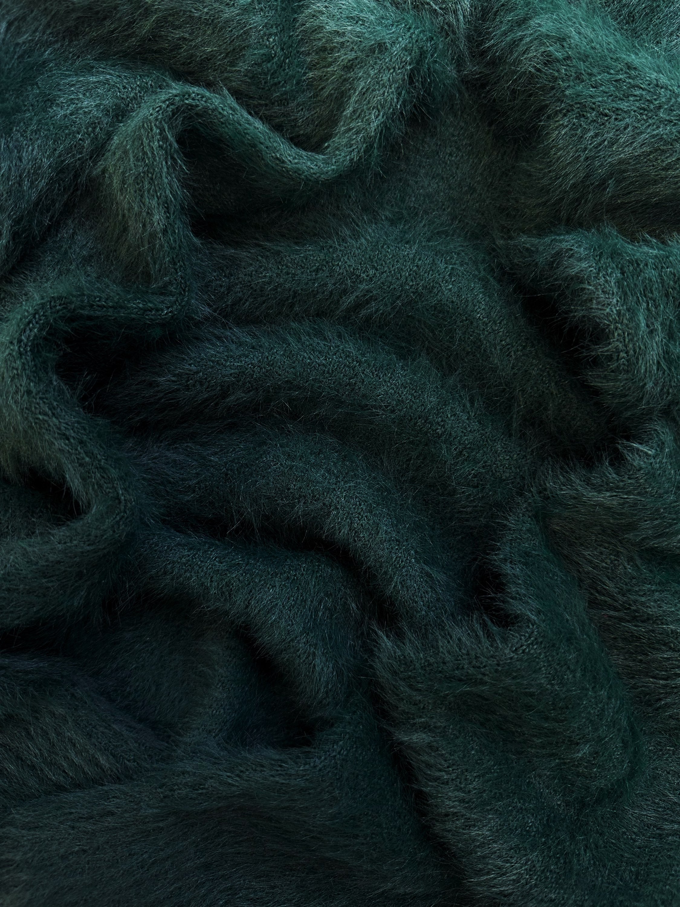 Number (N)ine ‘Shag’ Teal Heavy Weight Knit Sweater