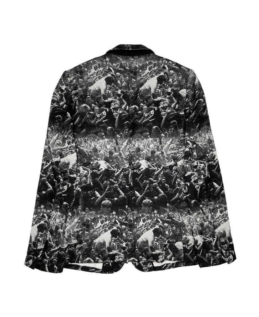 FW09 Number (N)ine Charles Peterson Graphic Mosh Pit Blazer