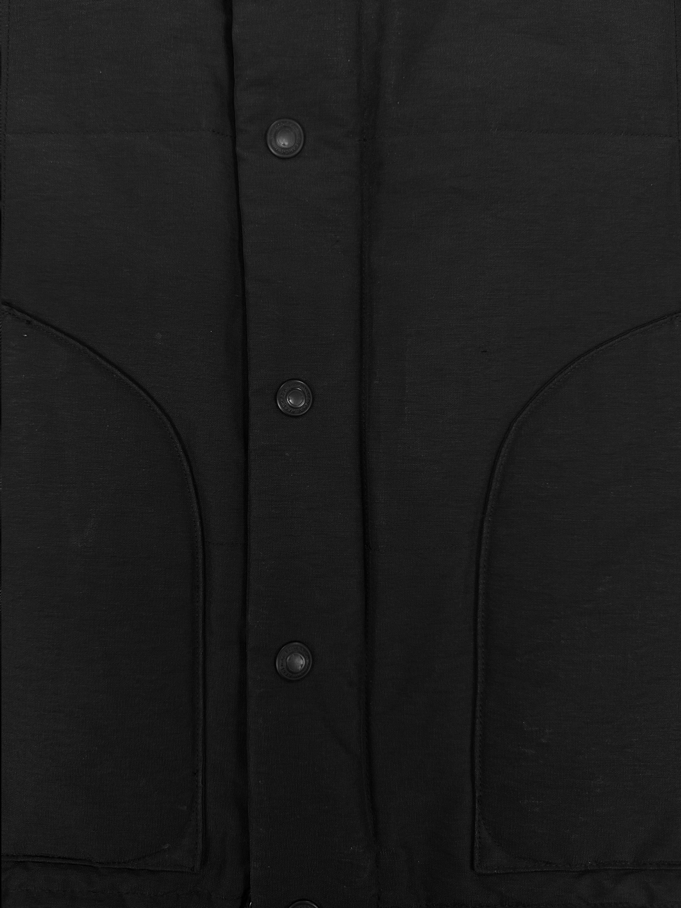 SS04 General Research Black Welt Pocket Puffer Vest