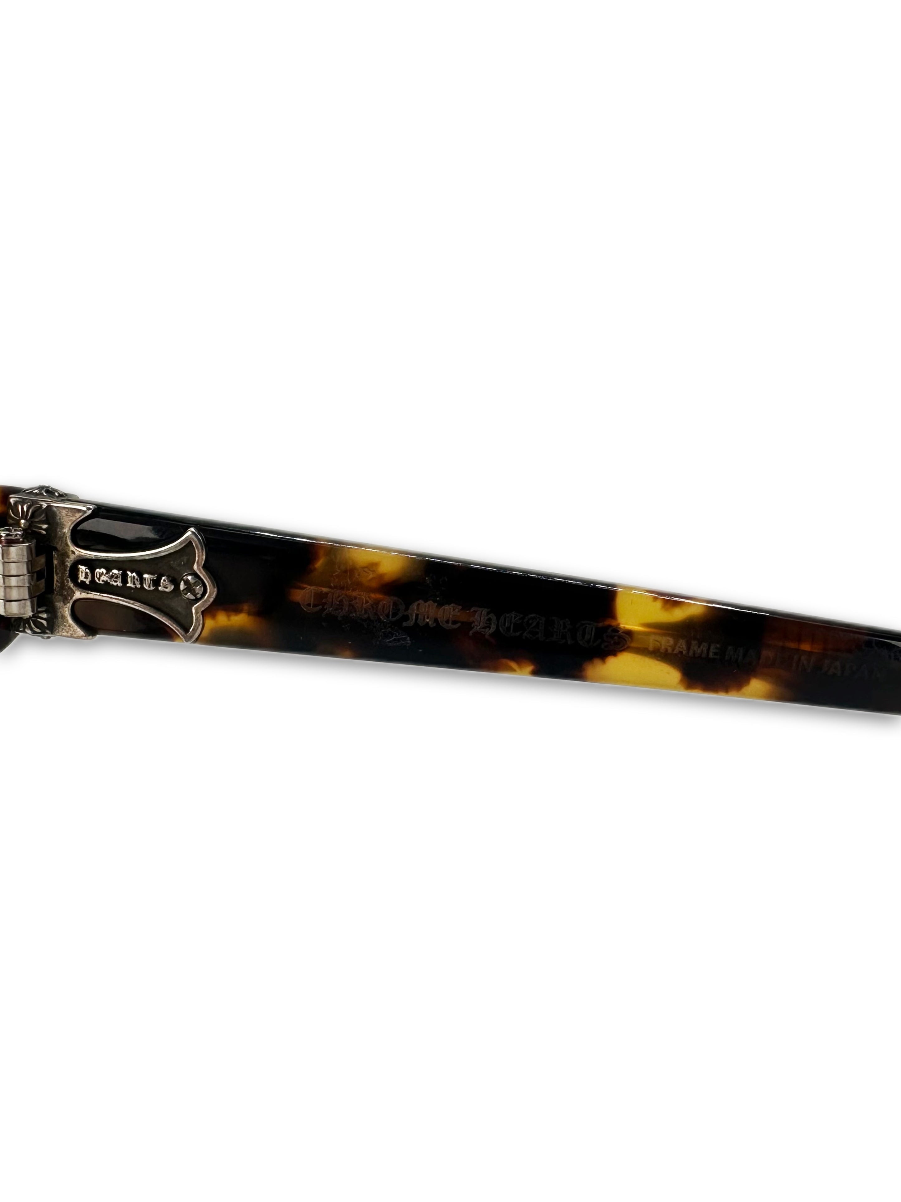 Chrome Hearts ‘Va Jay Jay’ Tortoise Shell .925 Silver Glasses