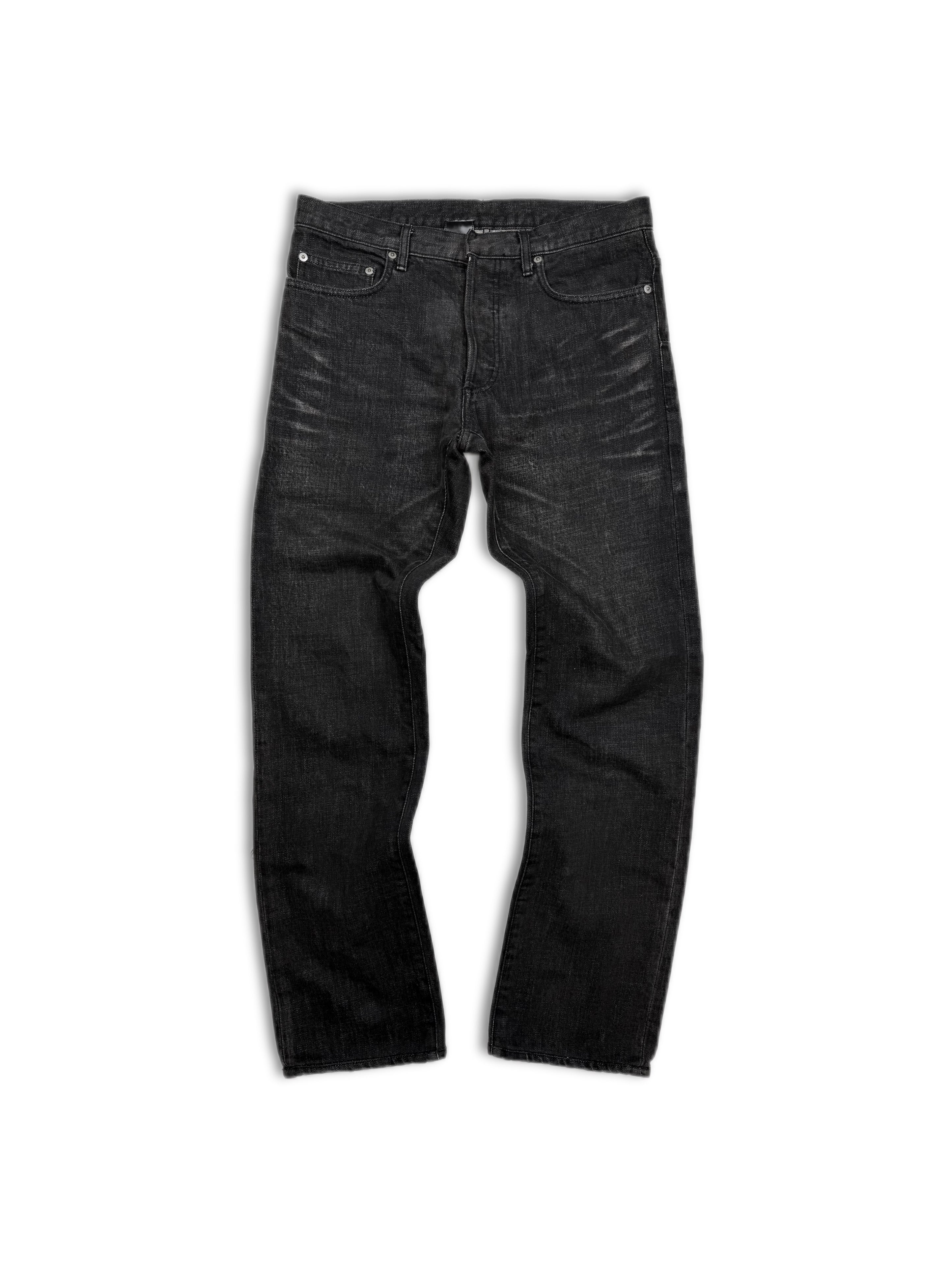 AW03 Dior Luster by Hedi Slimane ‘Clawmark’ Black Washed Denim