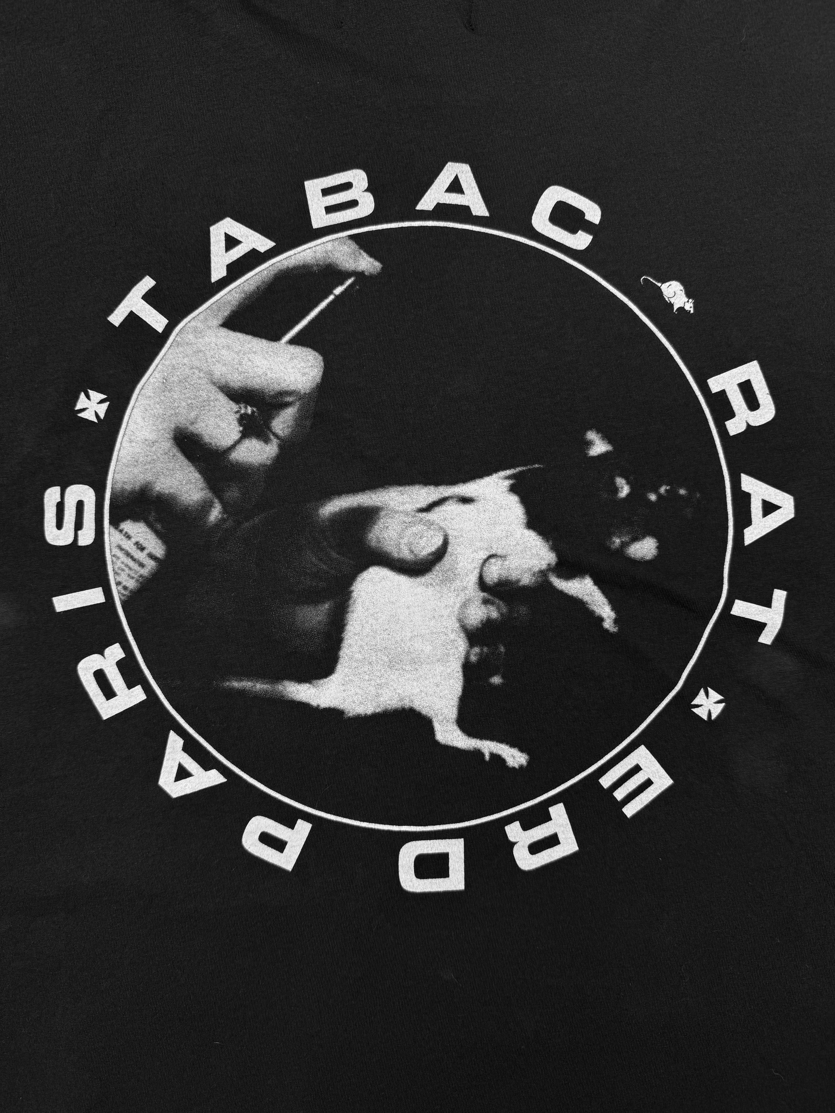 SS25 Enfants Riches Deprimes ‘Tabac Rat’ Black Graphic T-Shirt