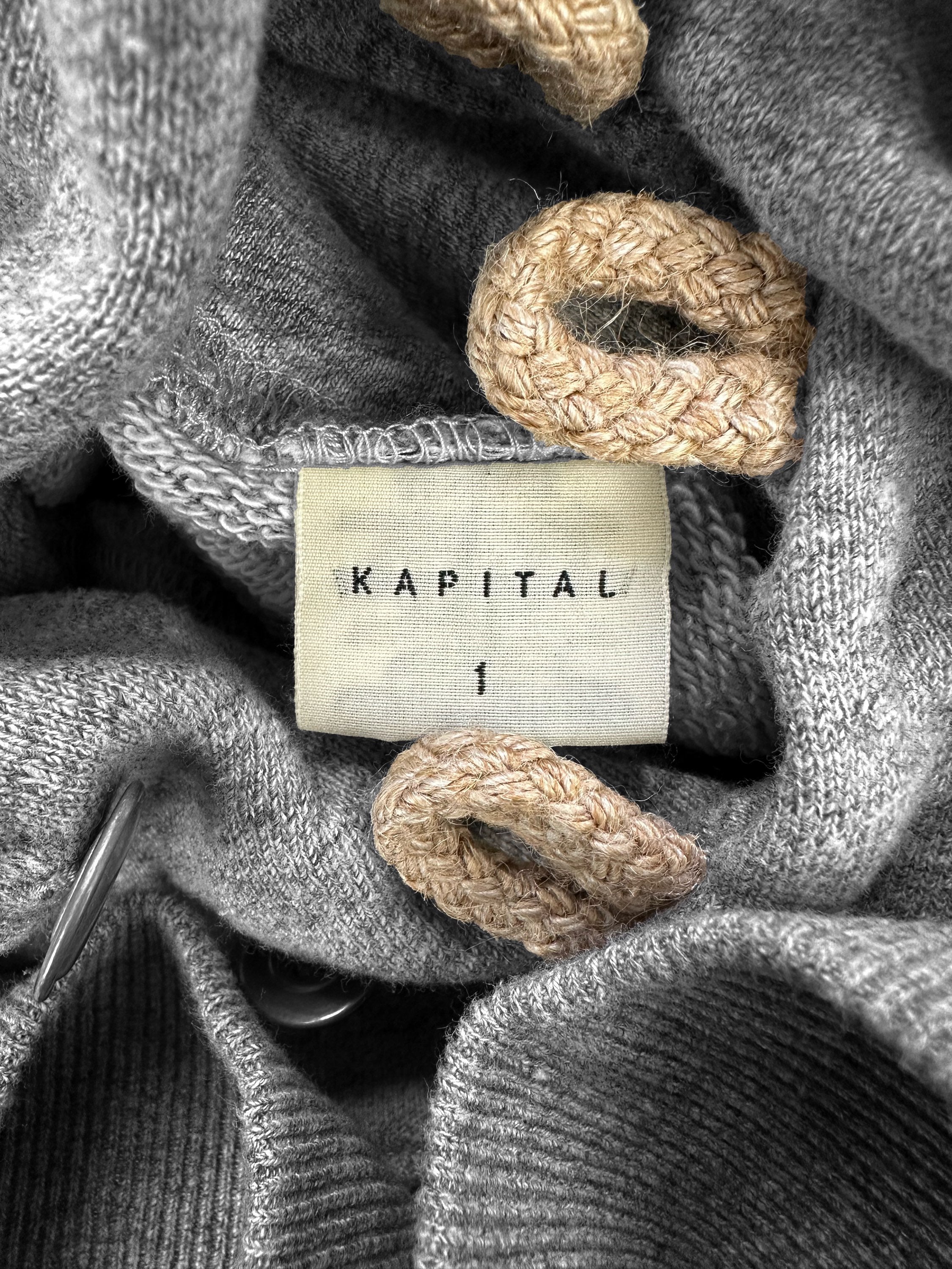 Kapital ‘Surf’ Collegiate Logo Triple Button Hoodie