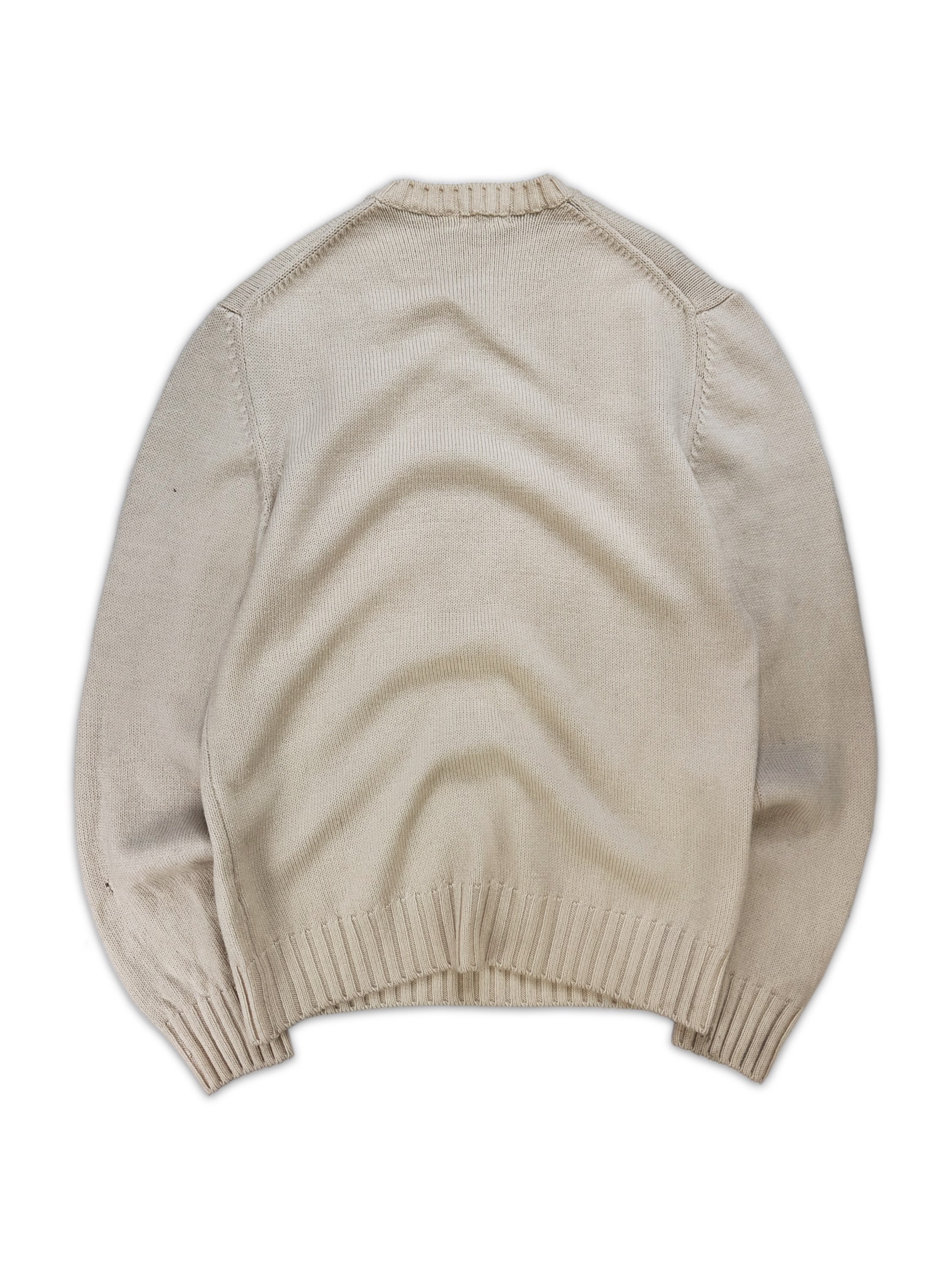 AW99 Helmut Lang Cream Heavy Weight Knitted Sweater