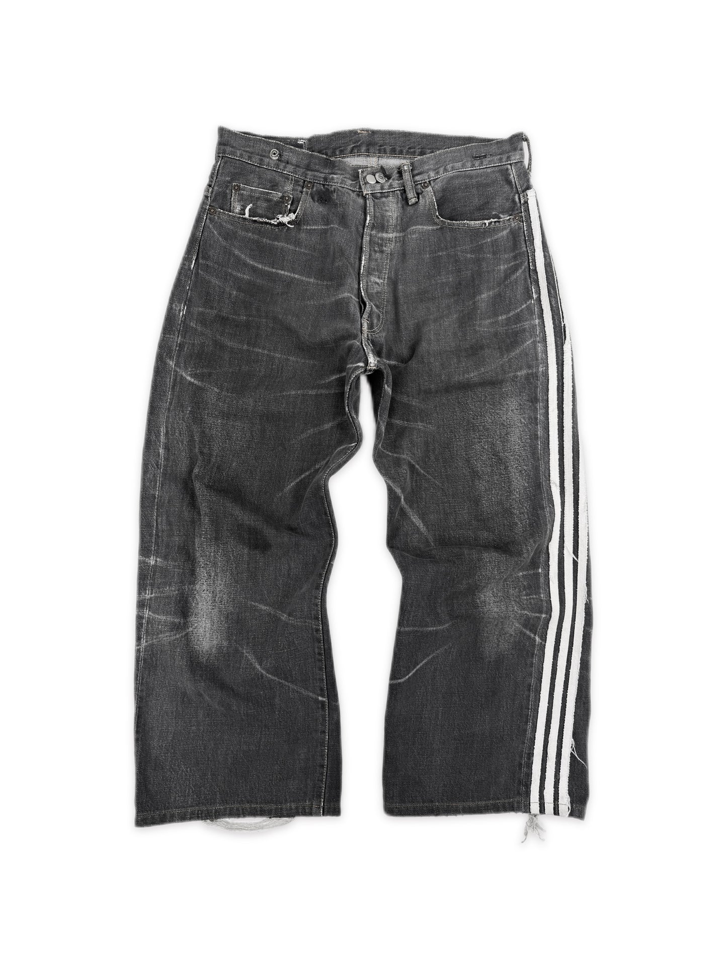 SS04 Yohji Yamamoto Y-3 X Adidas ‘Three Stripe’ Spotted Horse Denim