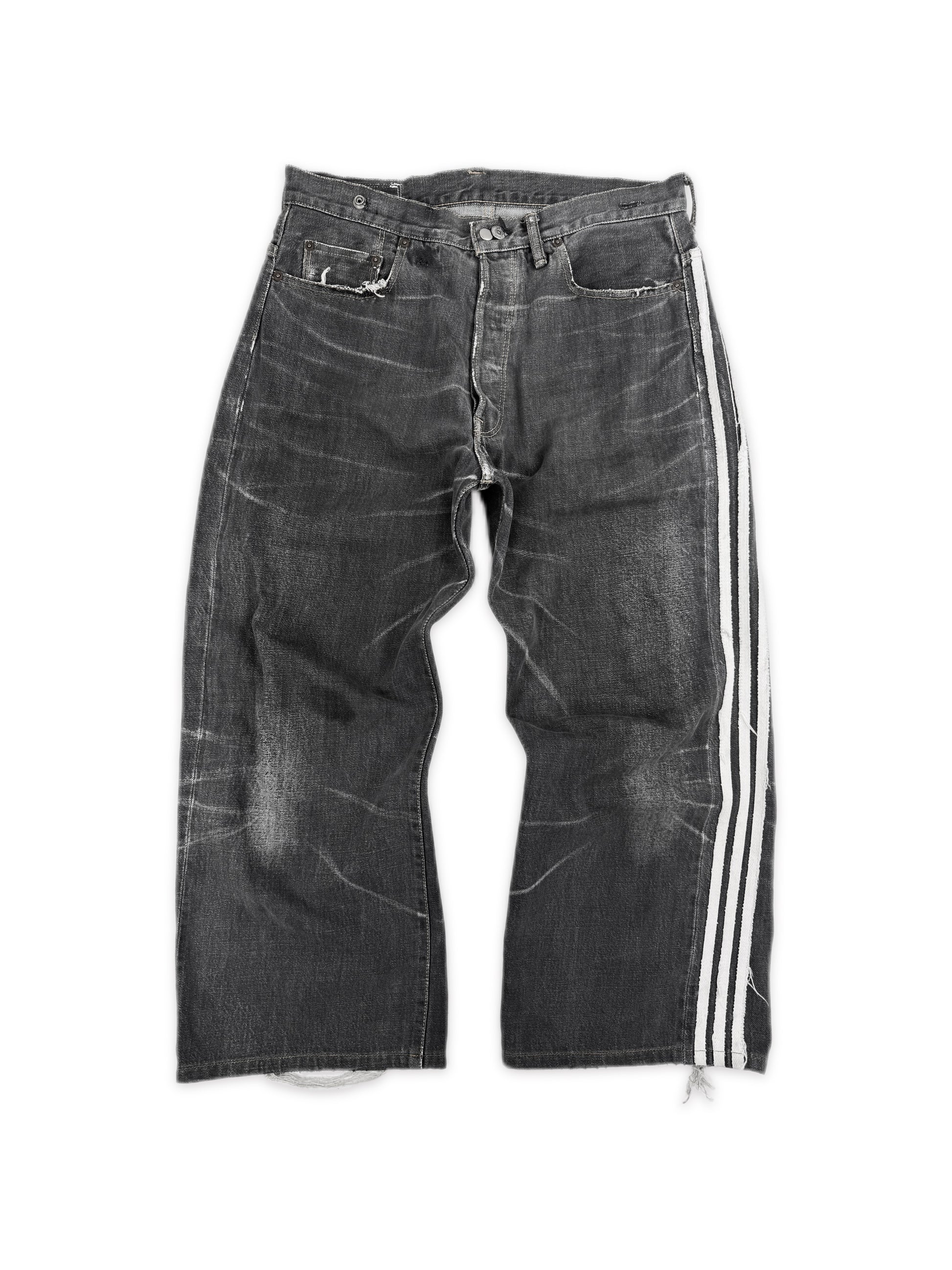 SS04 Yohji Yamamoto Y-3 X Adidas ‘Three Stripe’ Spotted Horse Denim
