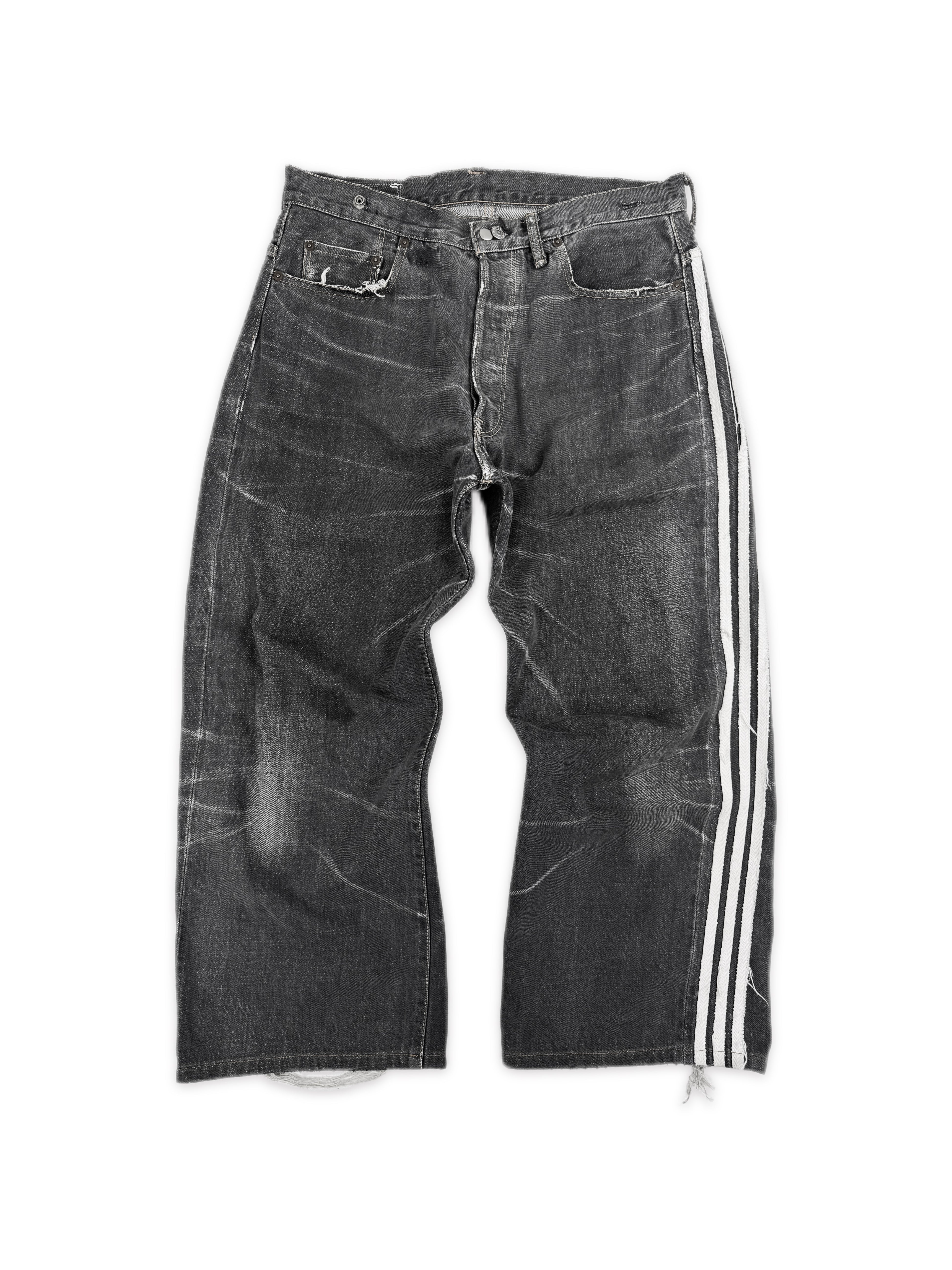 SS04 Yohji Yamamoto Y-3 X Adidas ‘Three Stripe’ Spotted Horse Denim