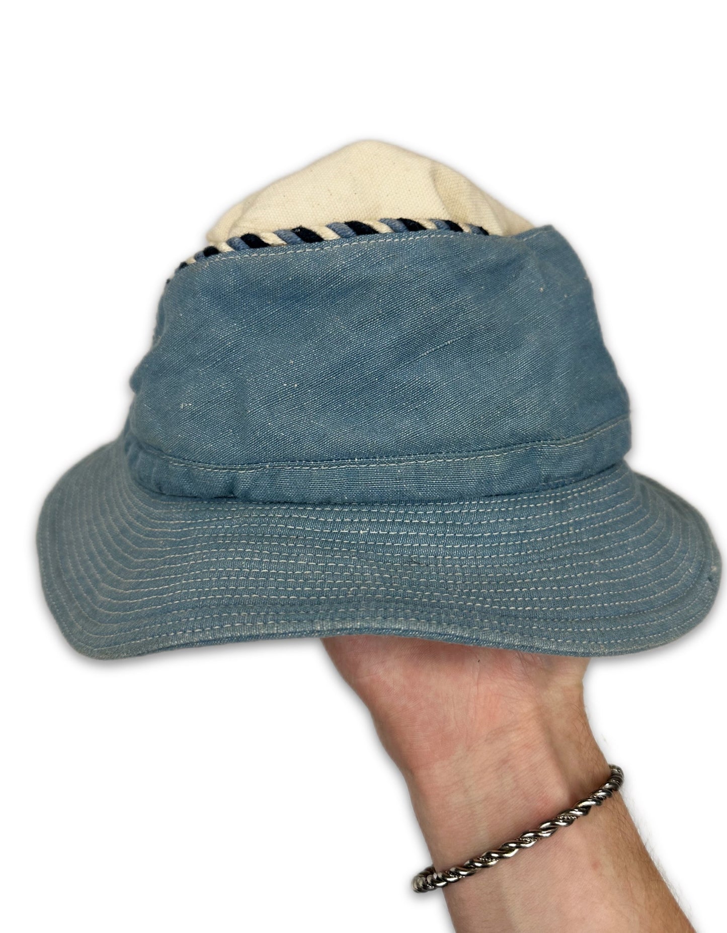 Kapital Two Tone Denim Hybrid Bucket Hat