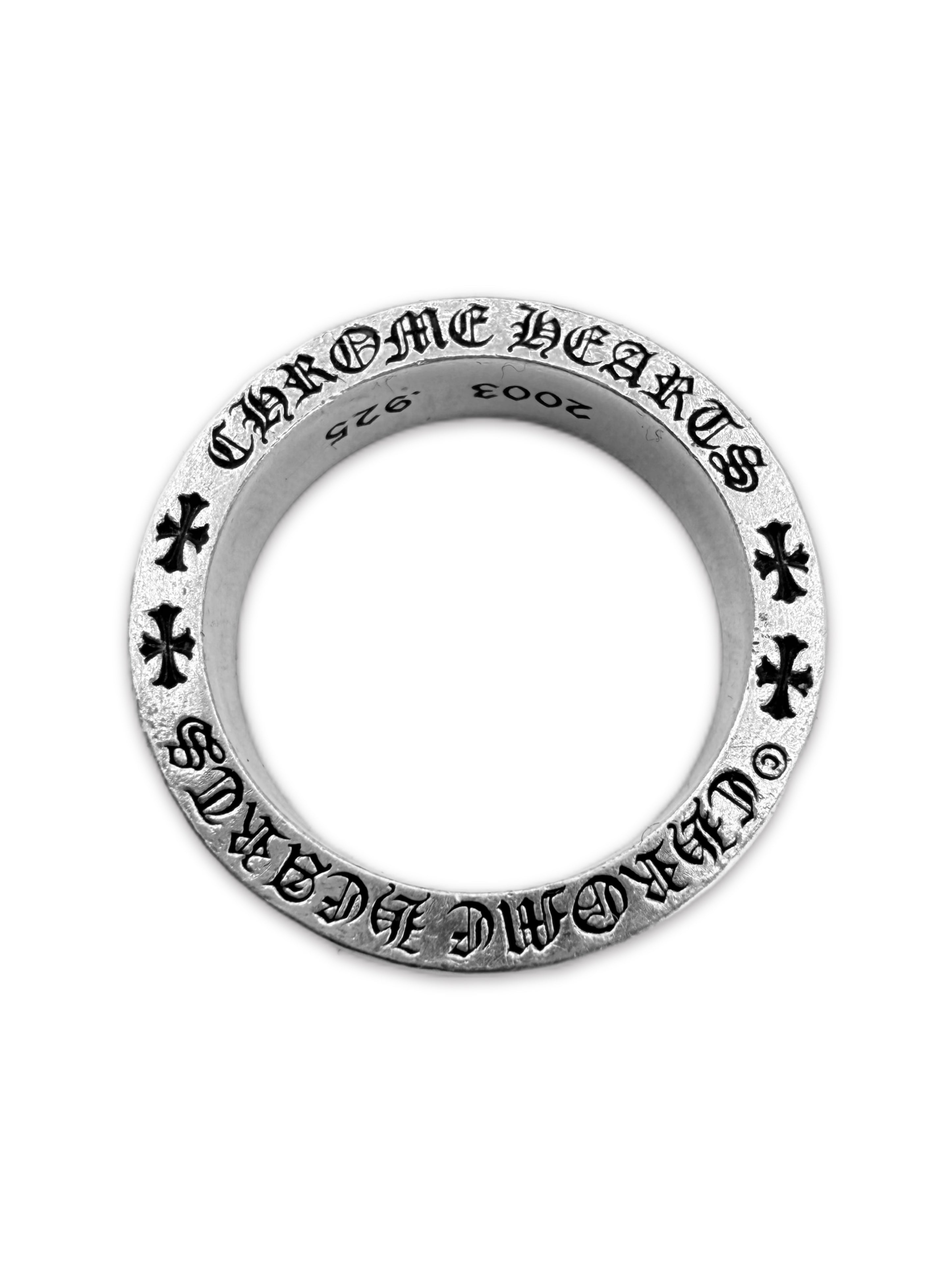 Chrome Hearts ‘Fuck You’ .925 Silver Spacer Ring