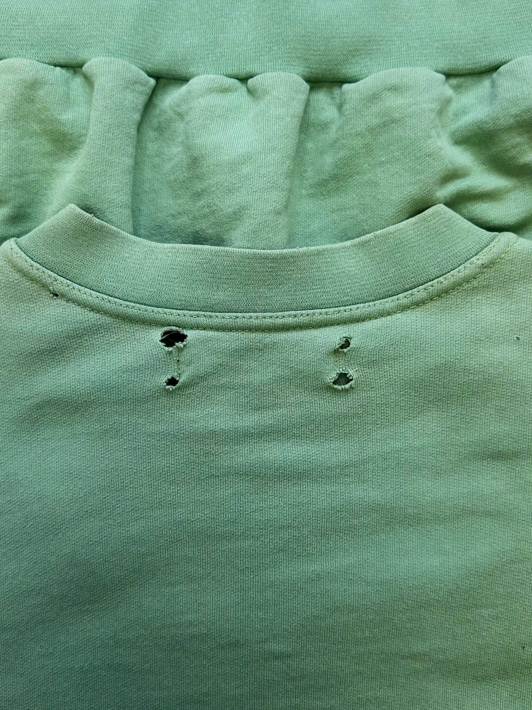 AW02 Raf Simons ‘Nebraska’ Mint Collegiate Logo Crewneck