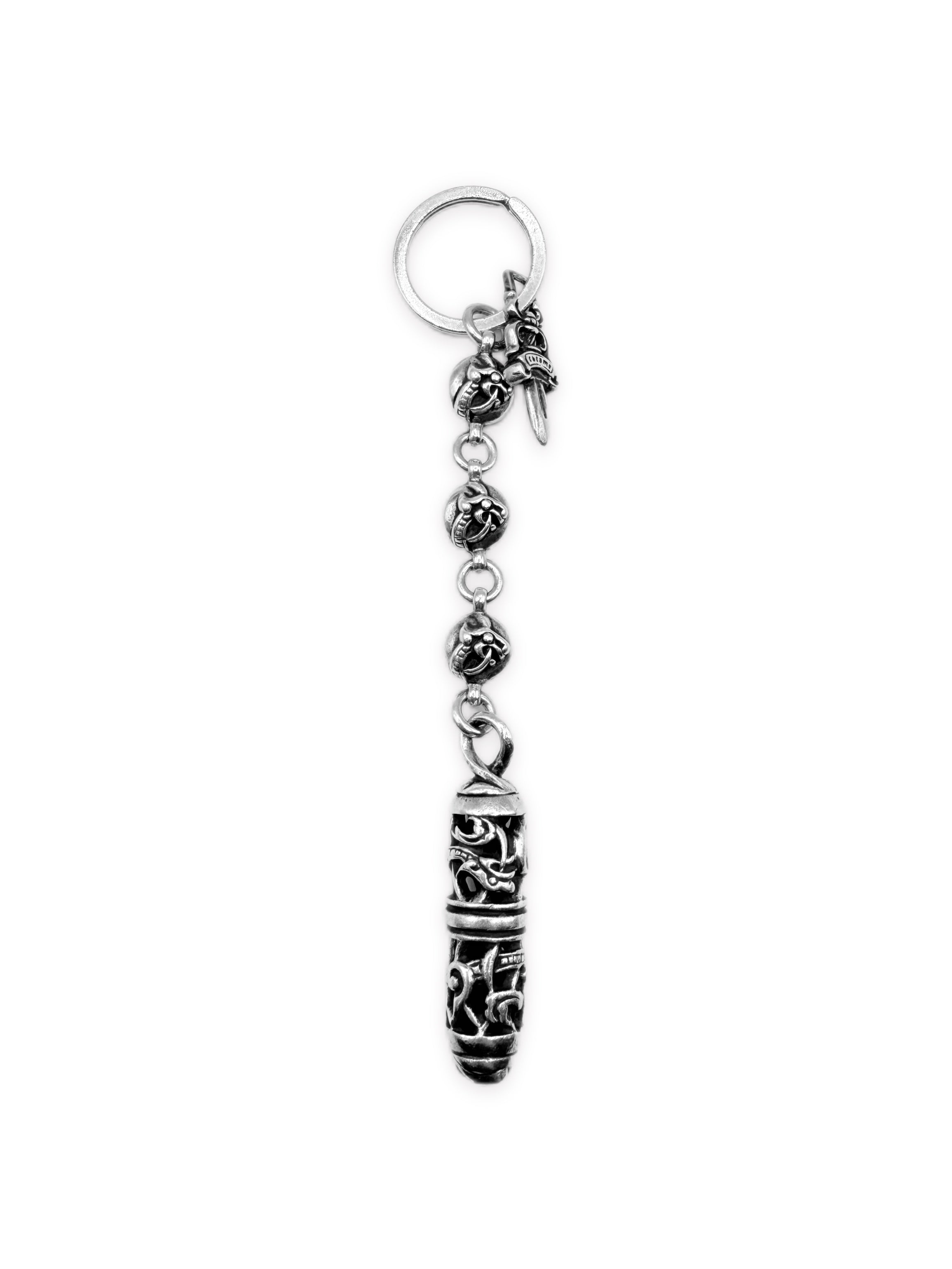 Chrome Hearts Celtic Roller Dagger Pendant .925 Silver Keychain