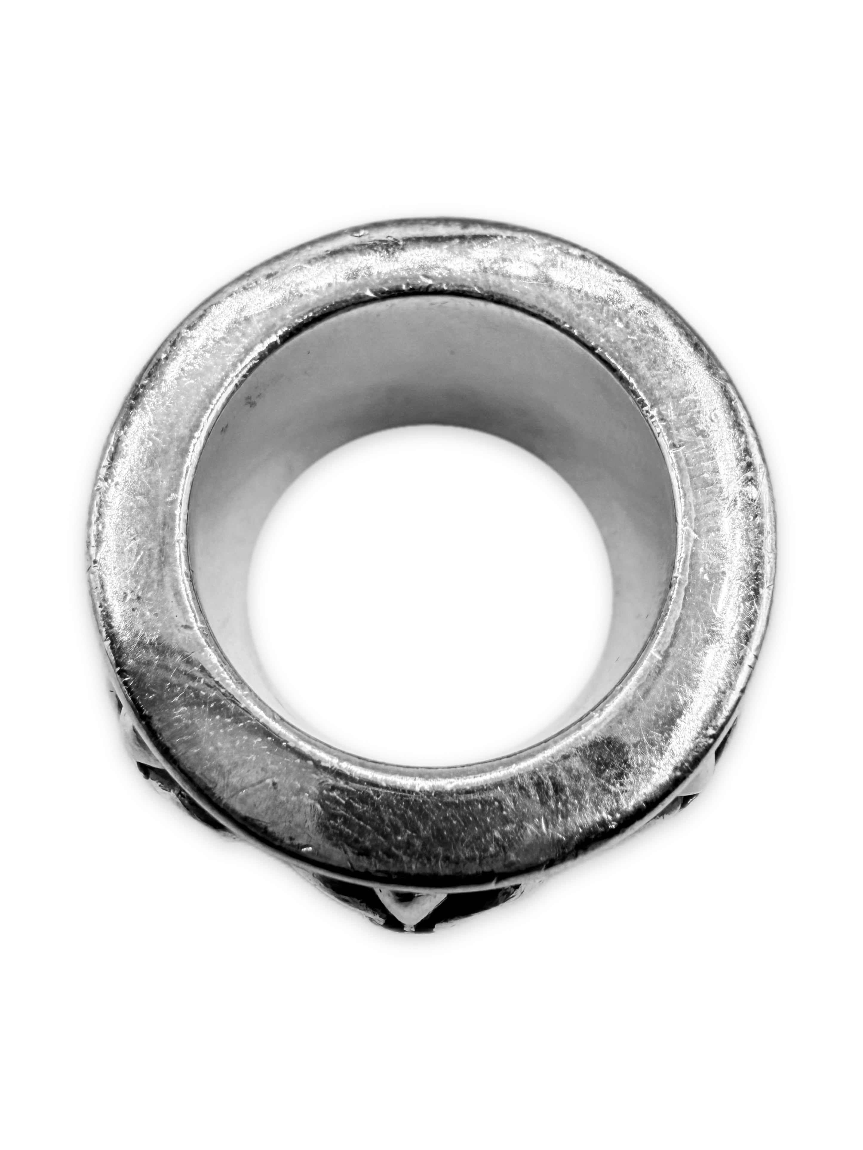 Chrome Hearts Fleur de Lis .925 Silver Spinner Ring