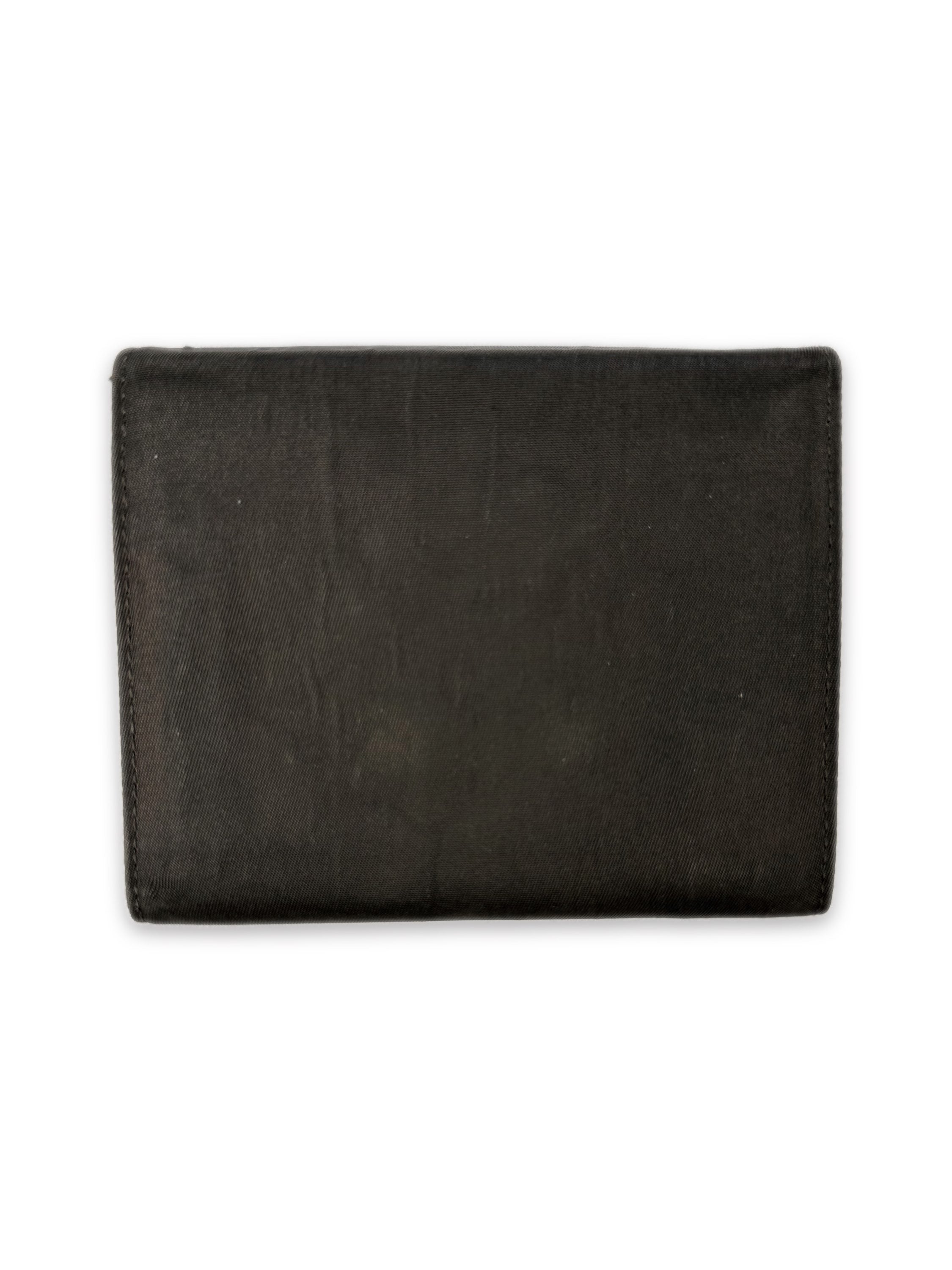 Prada Triangle Logo Tonal Trifold Wallet