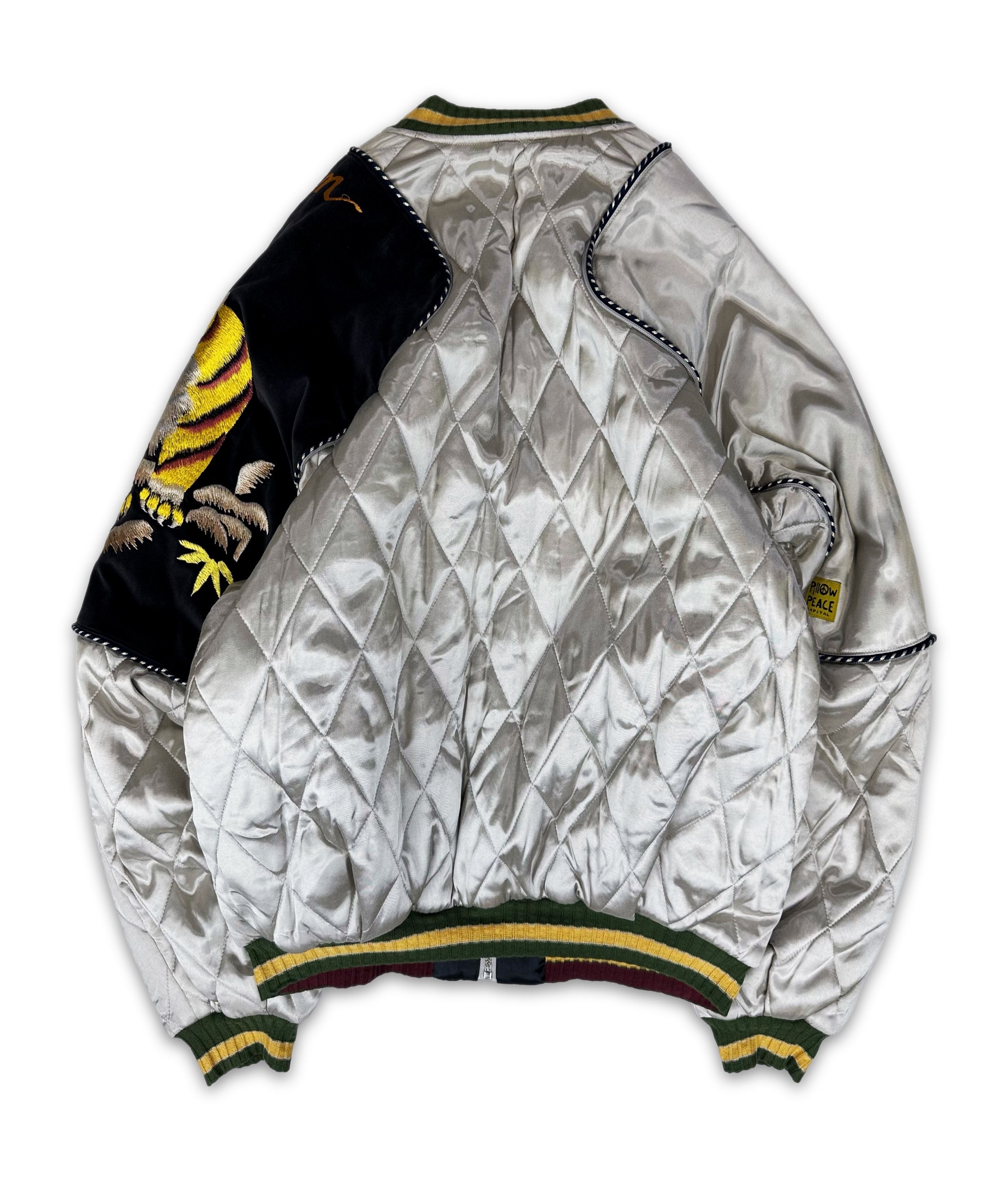 AW21 Kapital ‘Pillow’ Hybrid Quilted Tiger Sukujan Bomber Jacket