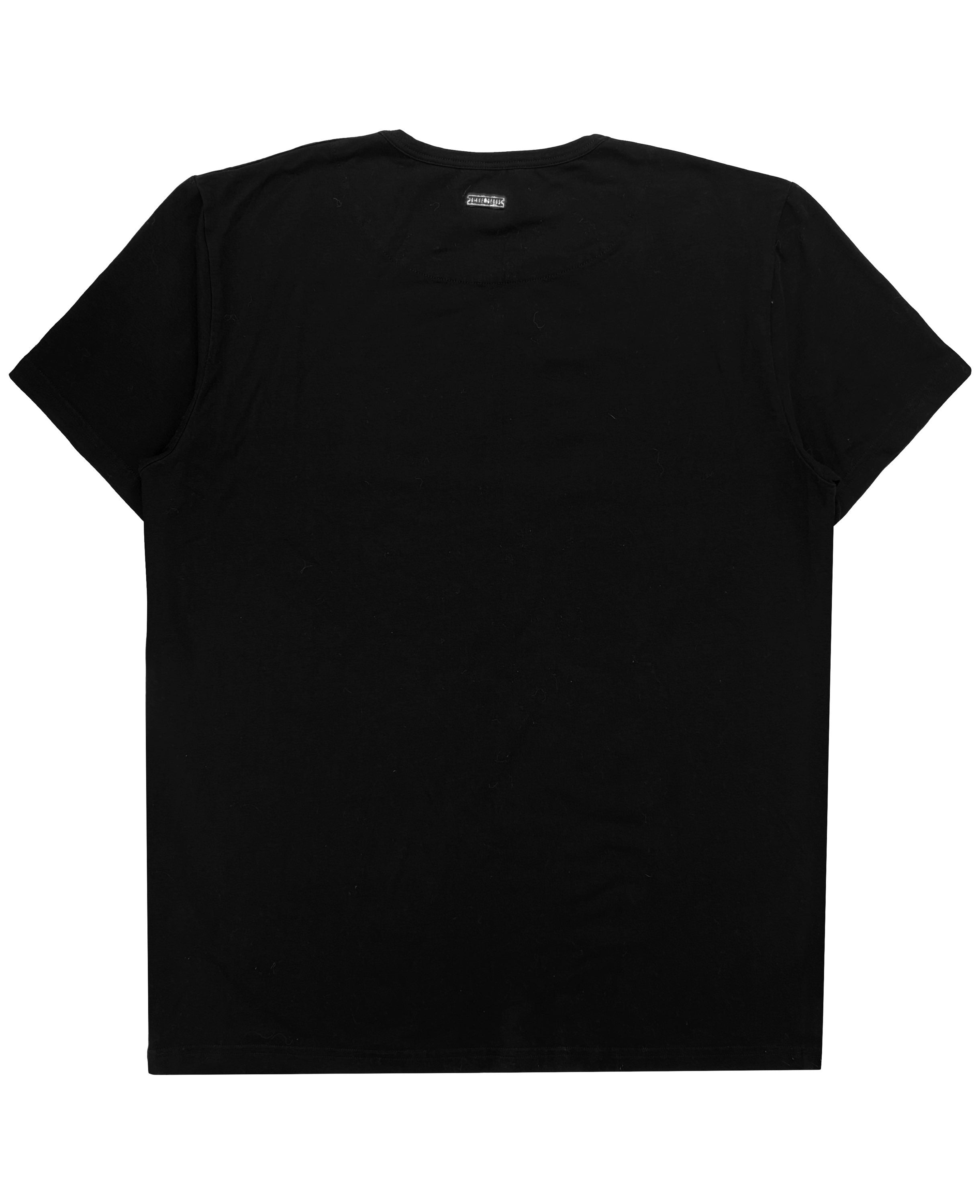 Dirk Bikkembergs Contrast Muscle Geometric Black Graphic T-Shirt