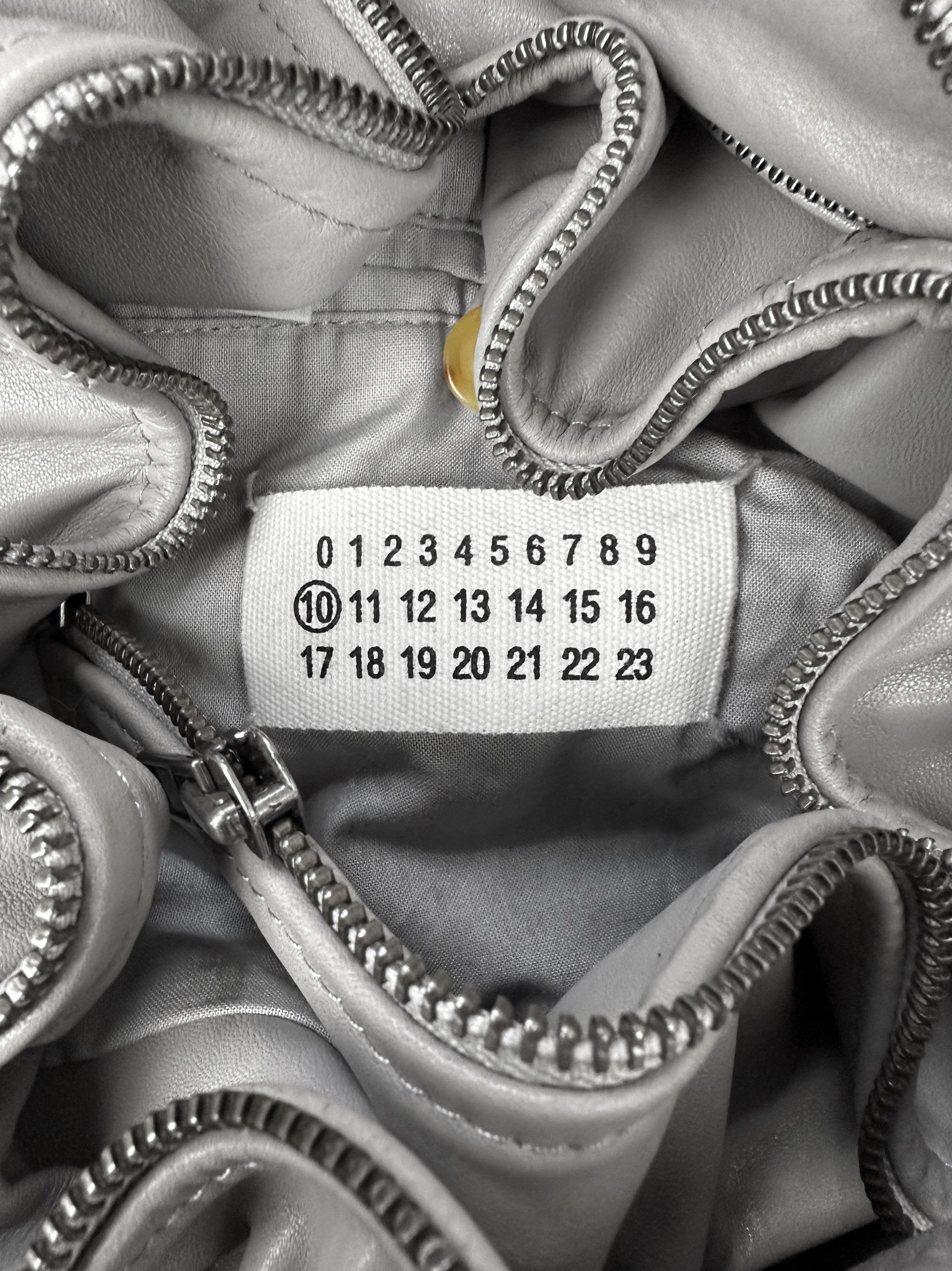 SS09 Maison Margiela ‘Panelled’ High Neck Leather Moto Jacket