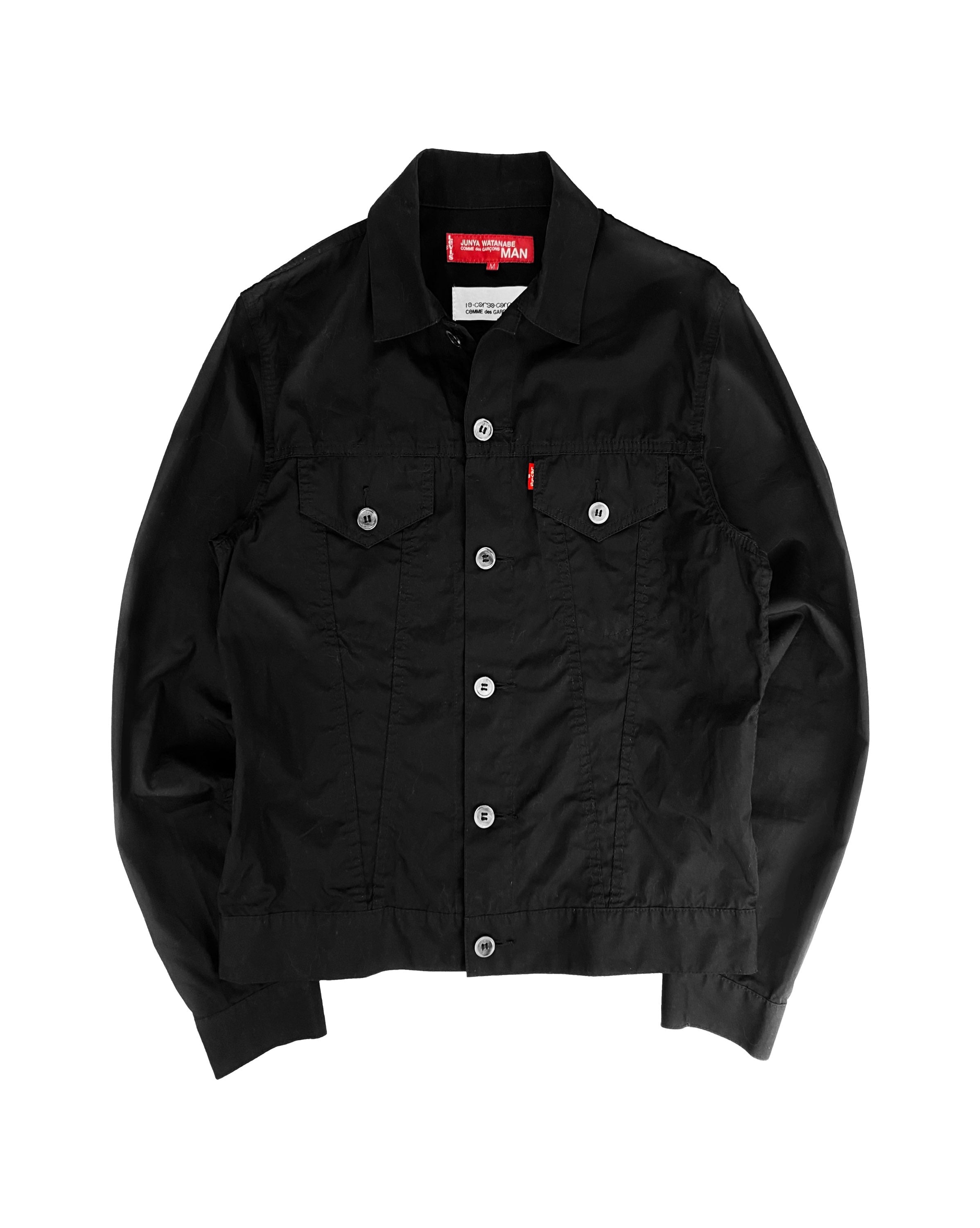 SS10 Junya Watanabe “Morality” Poem Black Trucker Jacket