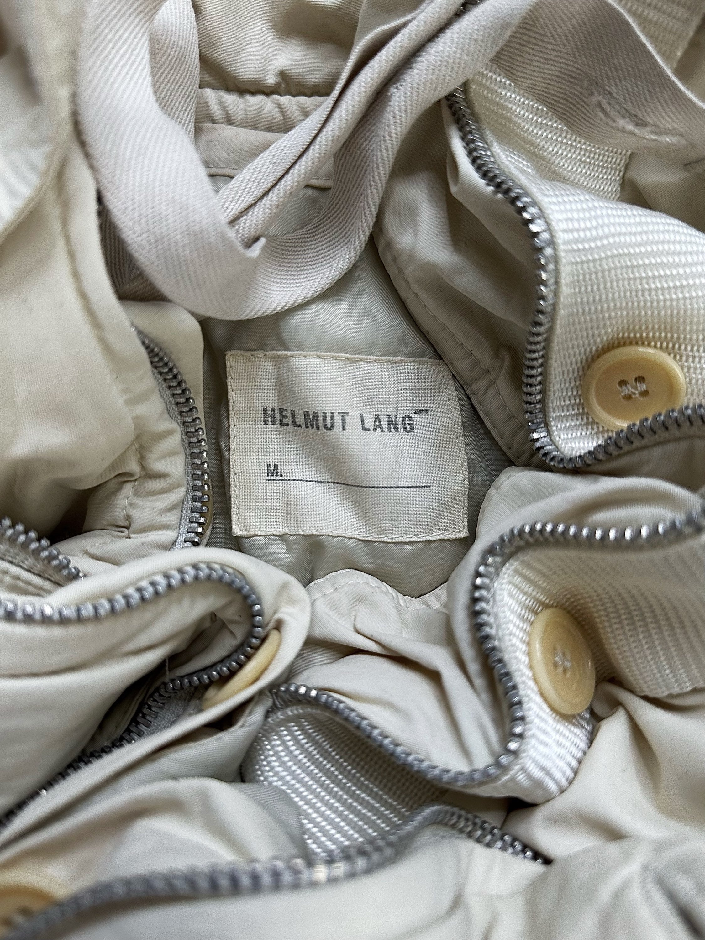 AW99 Helmut Lang White ‘M69’ Flak Down Fill Puffer Jacket