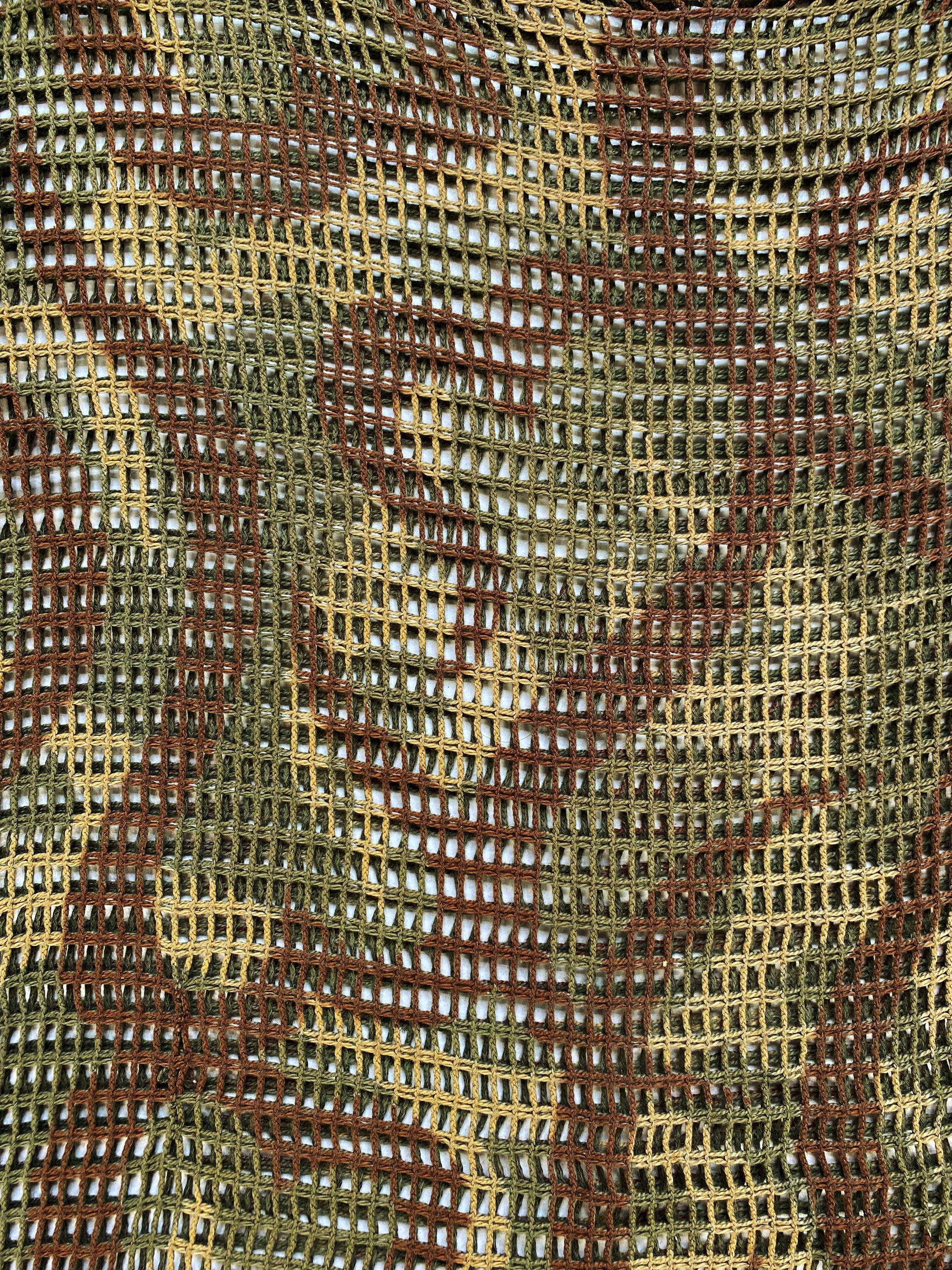 FW04 Number (N)ine Mesh Tribal Print Longsleeve Shirt