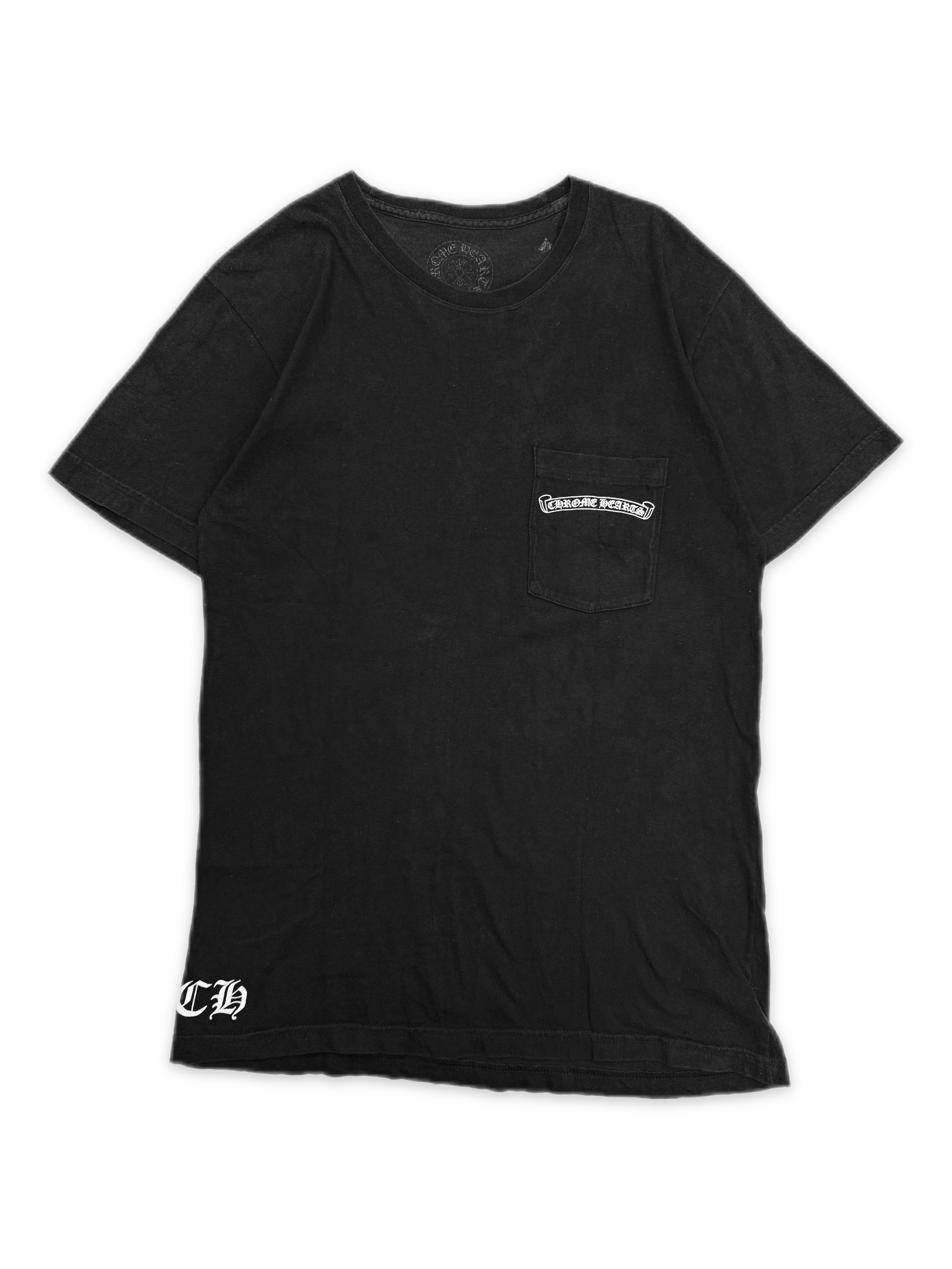 Chrome Hearts Mini Plus Monogram Scroll Logo Pocket T-Shirt