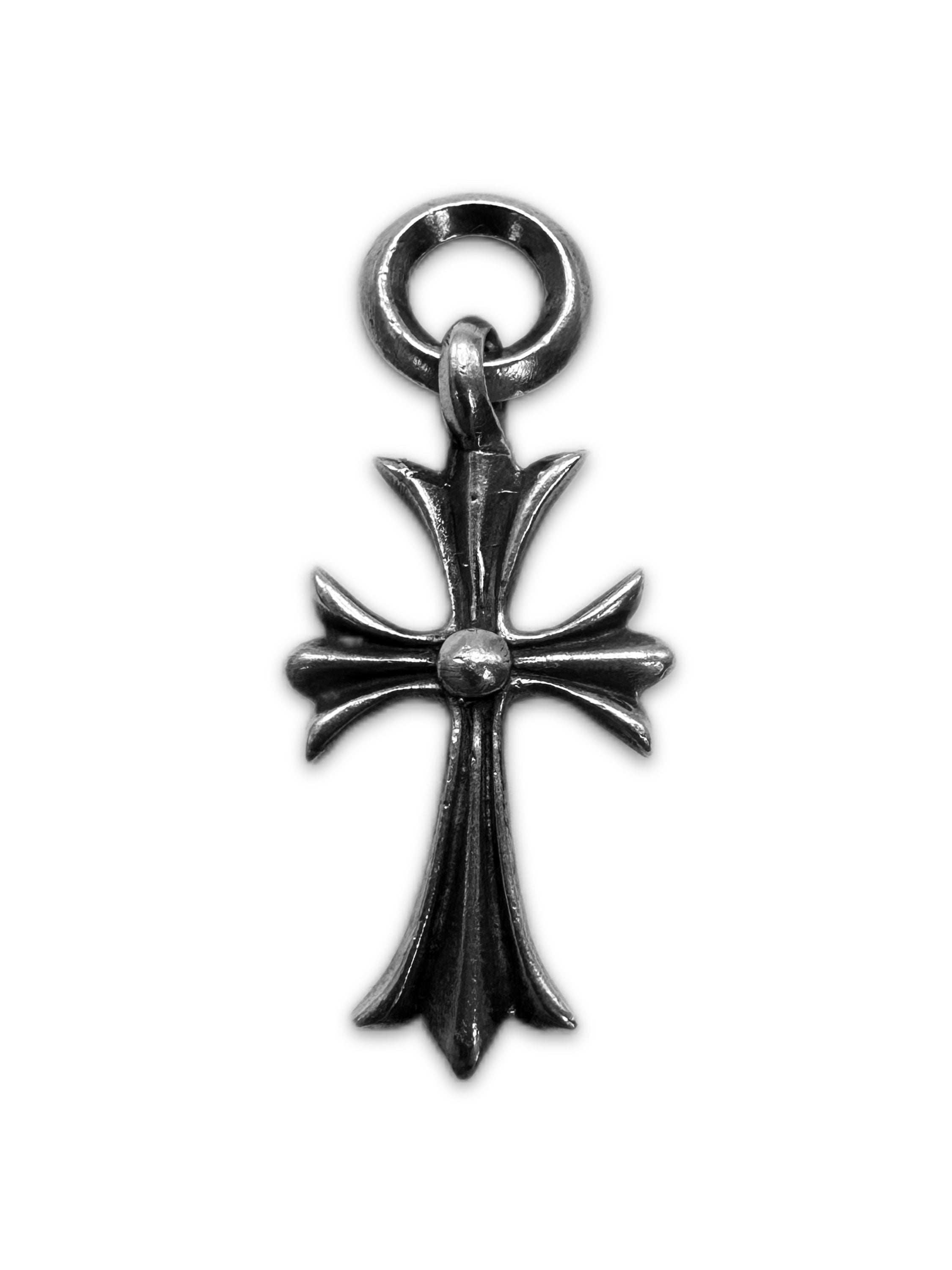 Chrome Hearts ‘Cross’ Small .925 Silver Etched Pendant