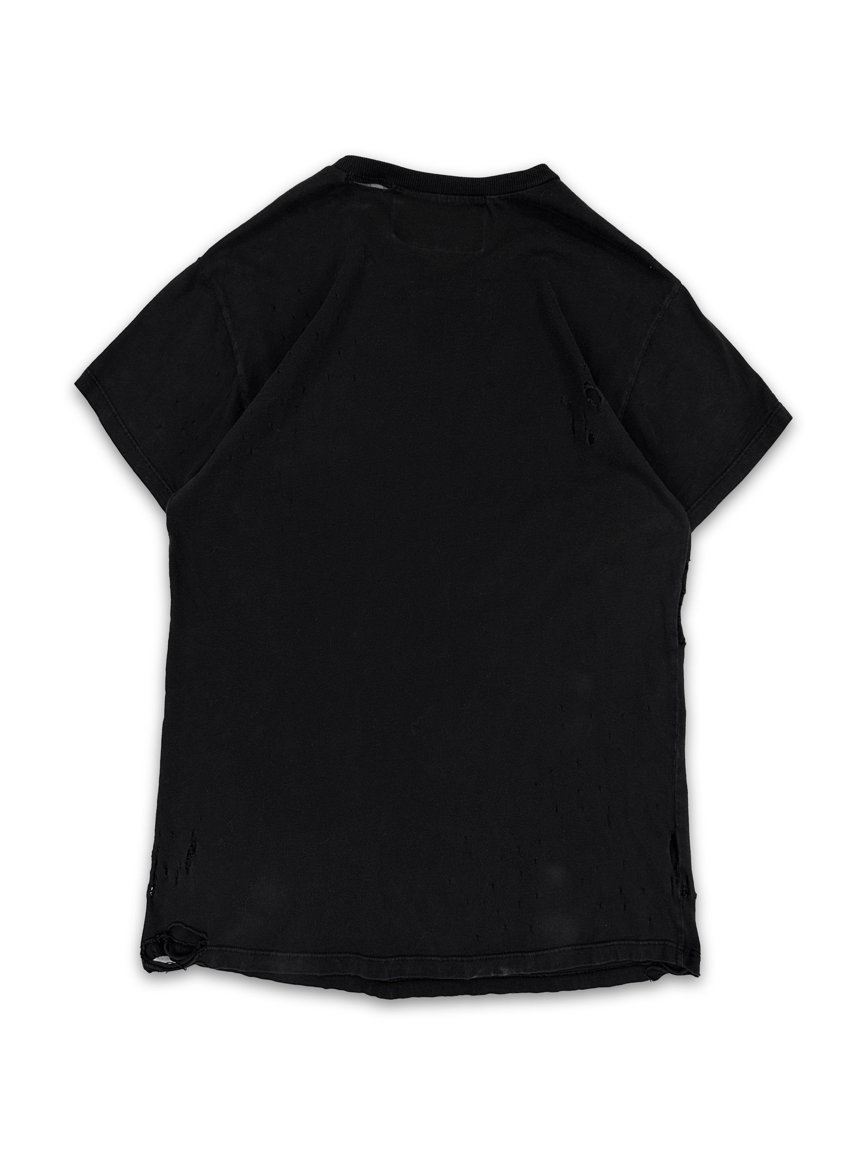 Enfants Riches Deprimes Black Distressed Logo T-Shirt