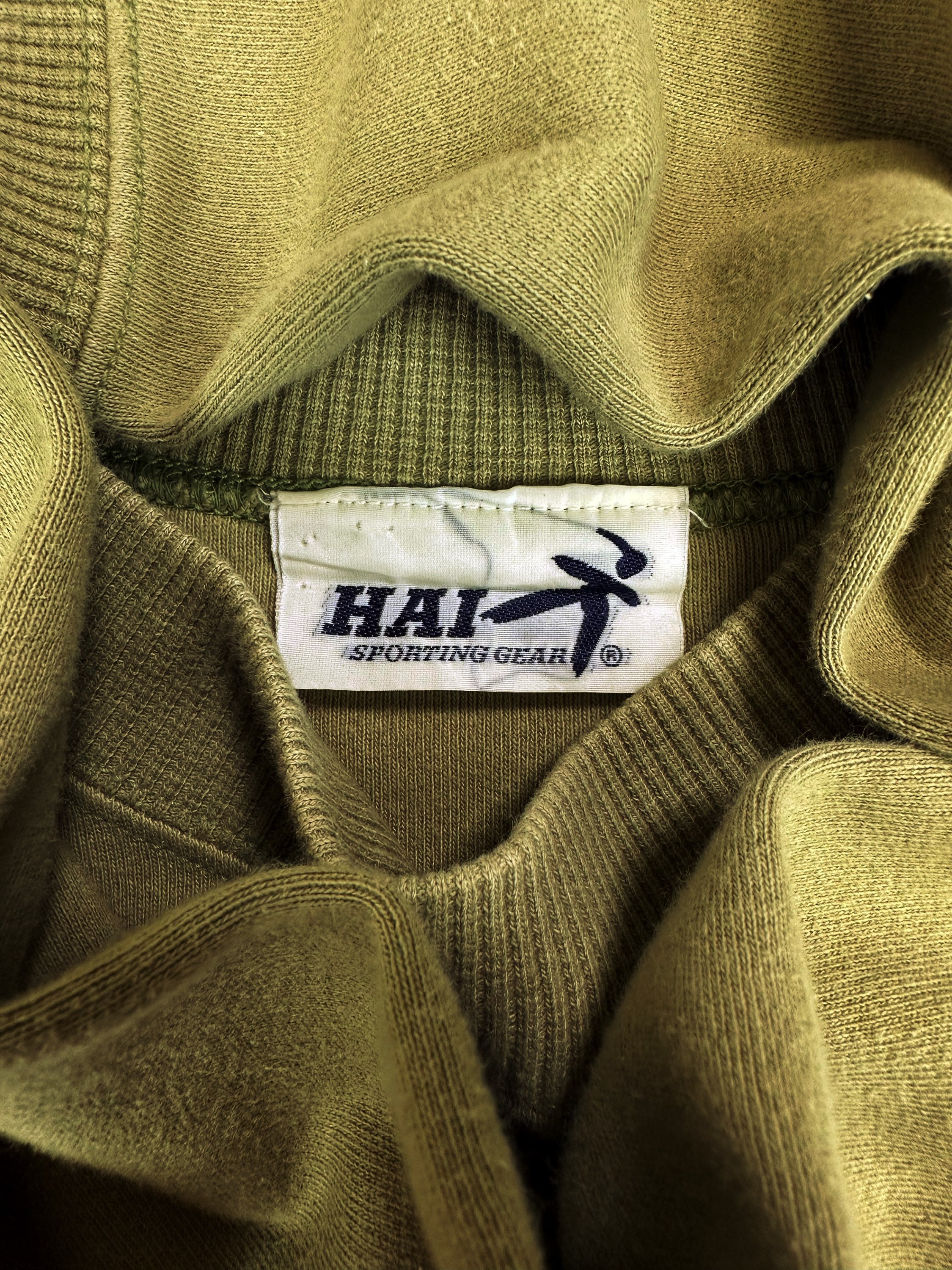 90s Hai Sporting Gear Olive Green Heavy Weight Graphic Crewneck