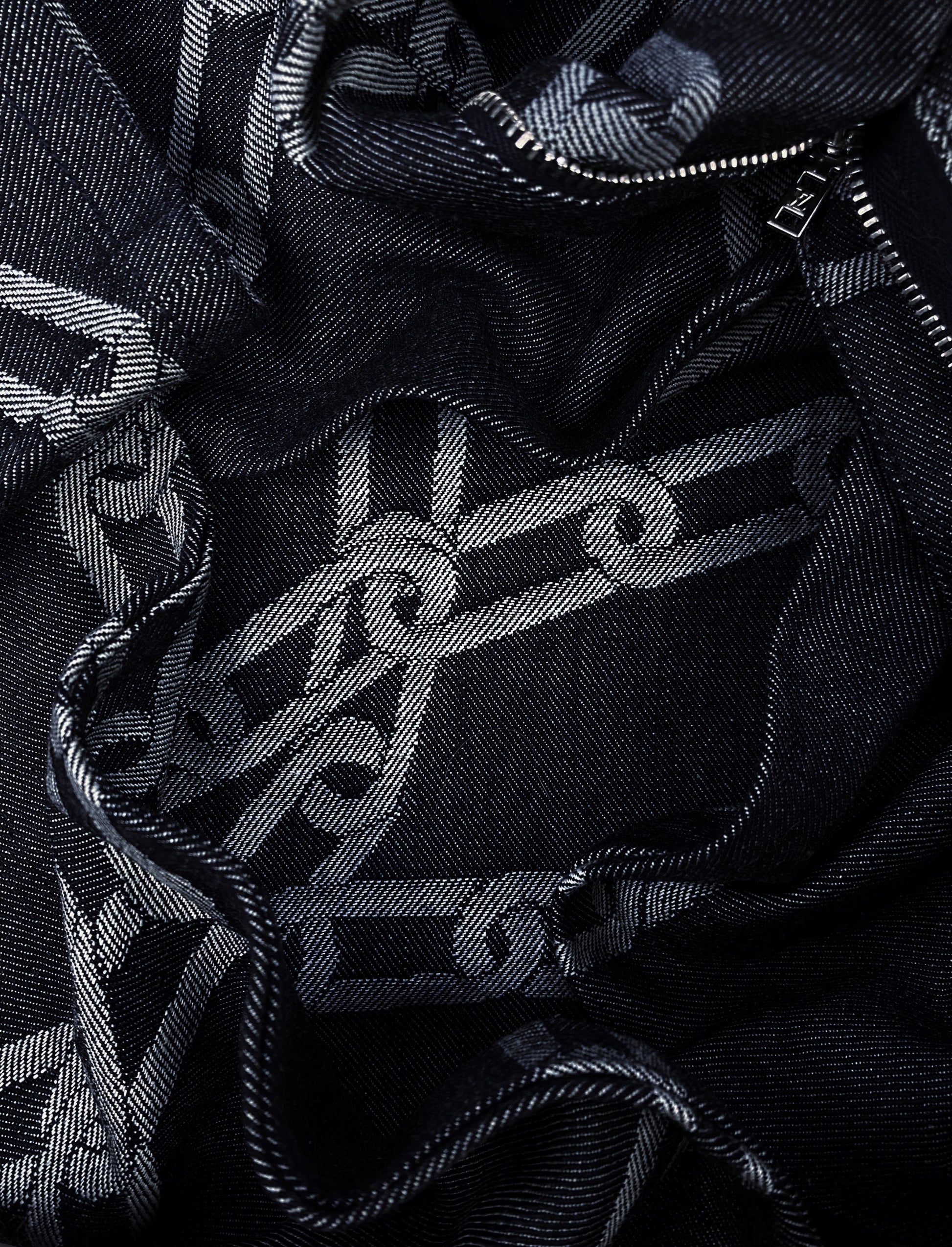 SS20 Louis Vuitton by Virgil Abloh ‘Chain’ Woven Charcoal Denim