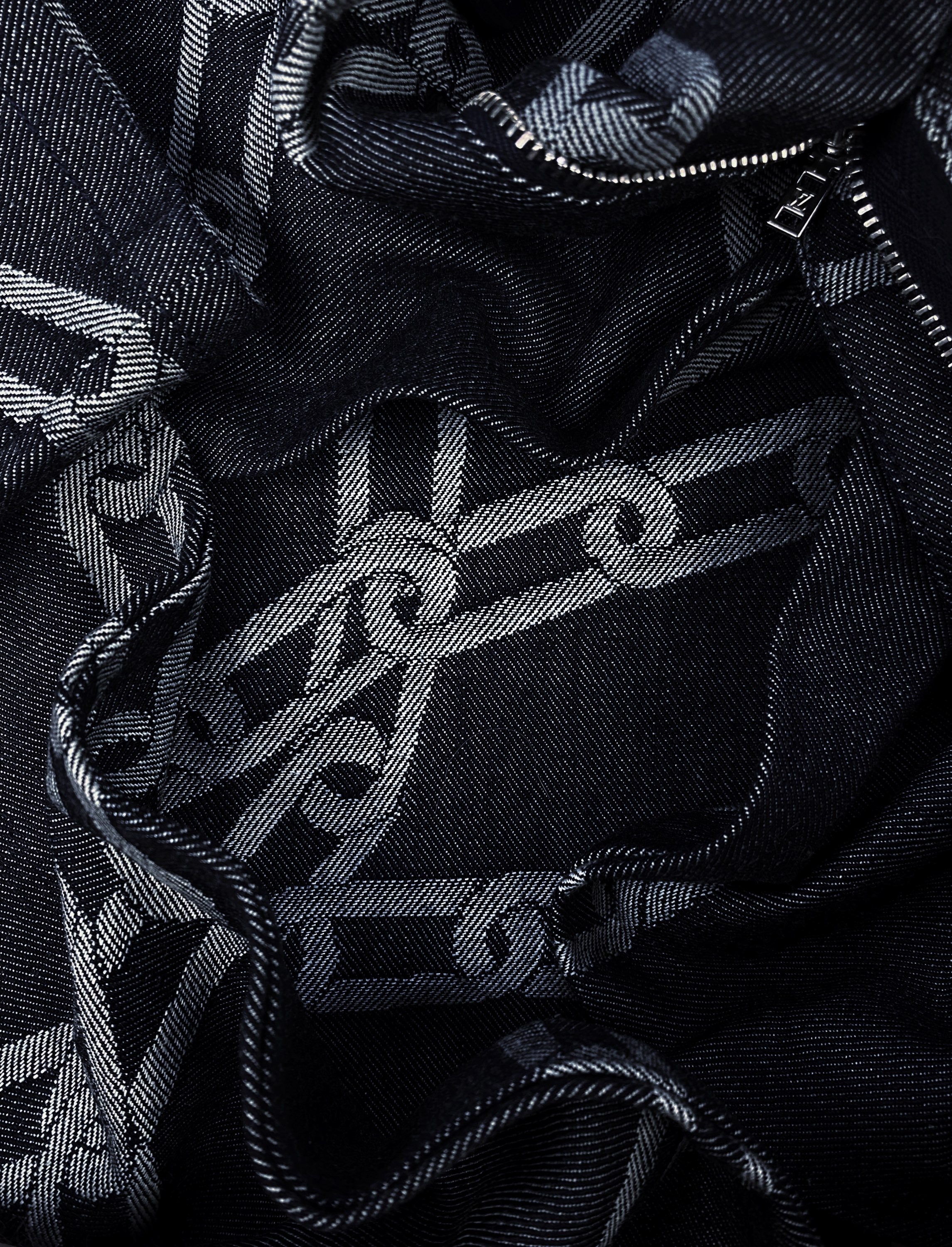 SS20 Louis Vuitton by Virgil Abloh ‘Chain’ Woven Charcoal Denim