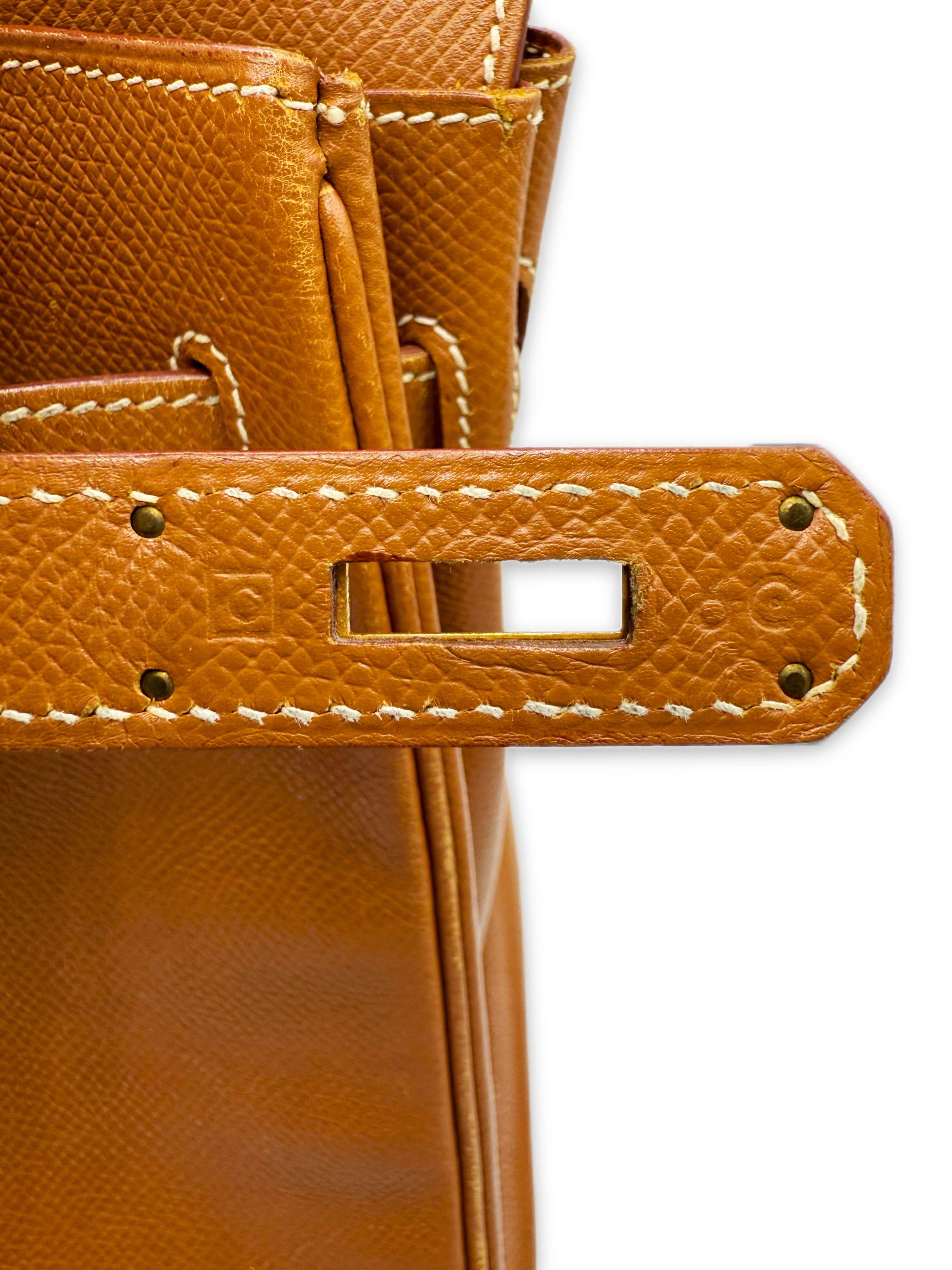 1999 Hermès Birkin 30 Togo Leather Gold Hardware Hand Bag
