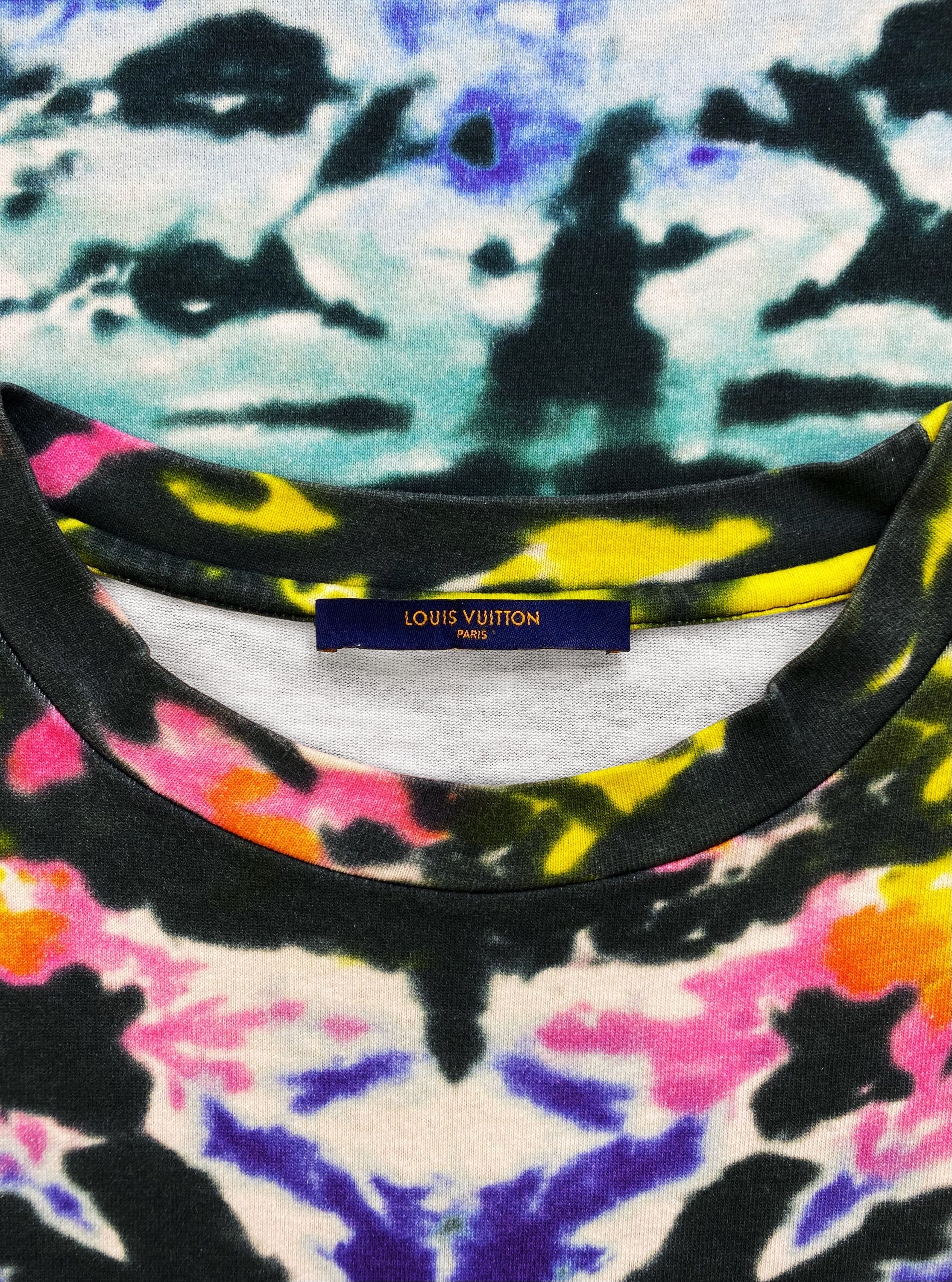 SS19 Louis Vuitton by Virgil Abloh Tie-Dye Multi Colour T-Shirt