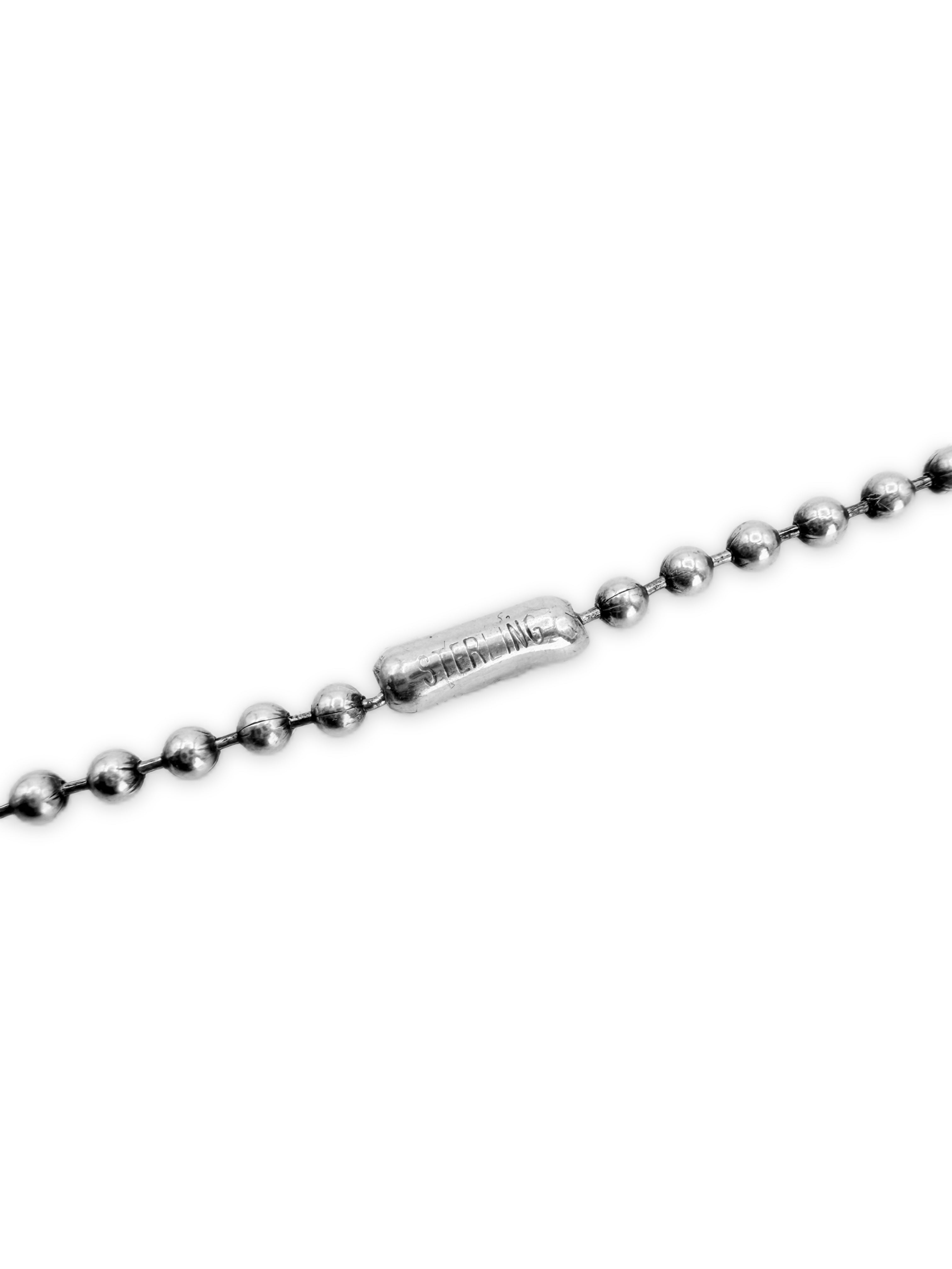 Chrome Hearts .925 Silver 22 in Ball Chain Necklace
