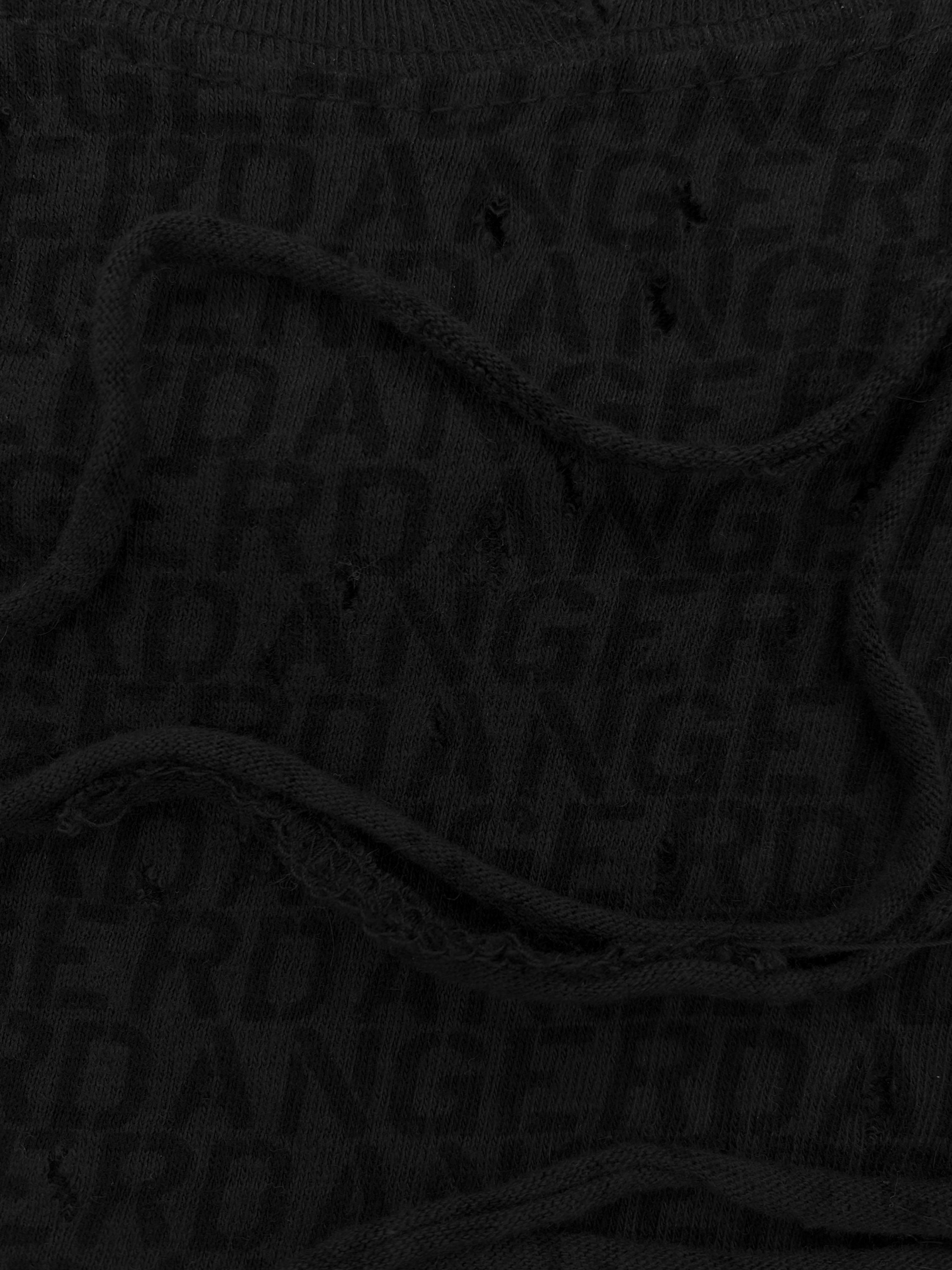 AW05 Undercover “Danger” Thrashed Full Print Script Tank Top
