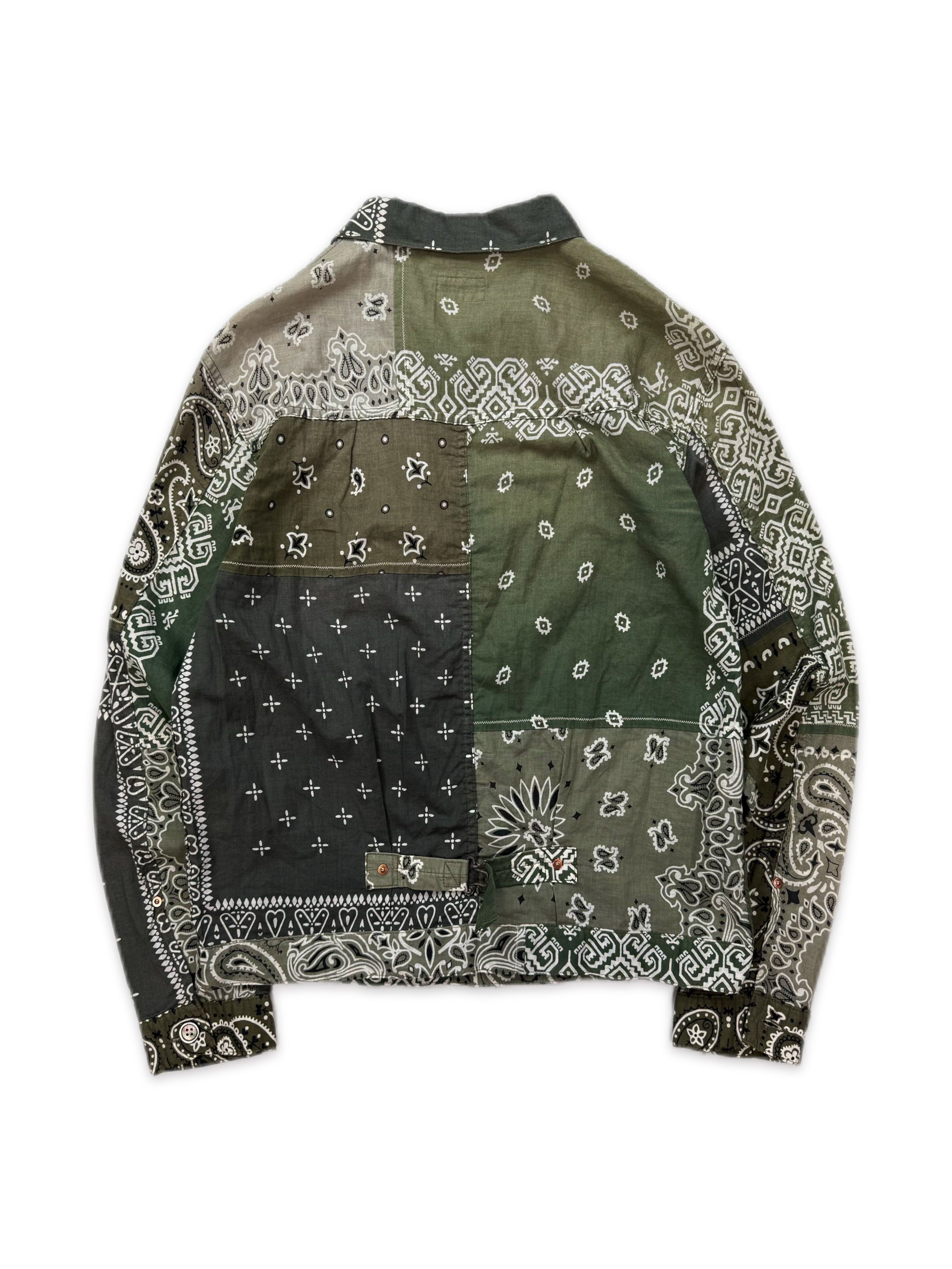 Kapital Bandana Paisley Reconstructed Green Jacket