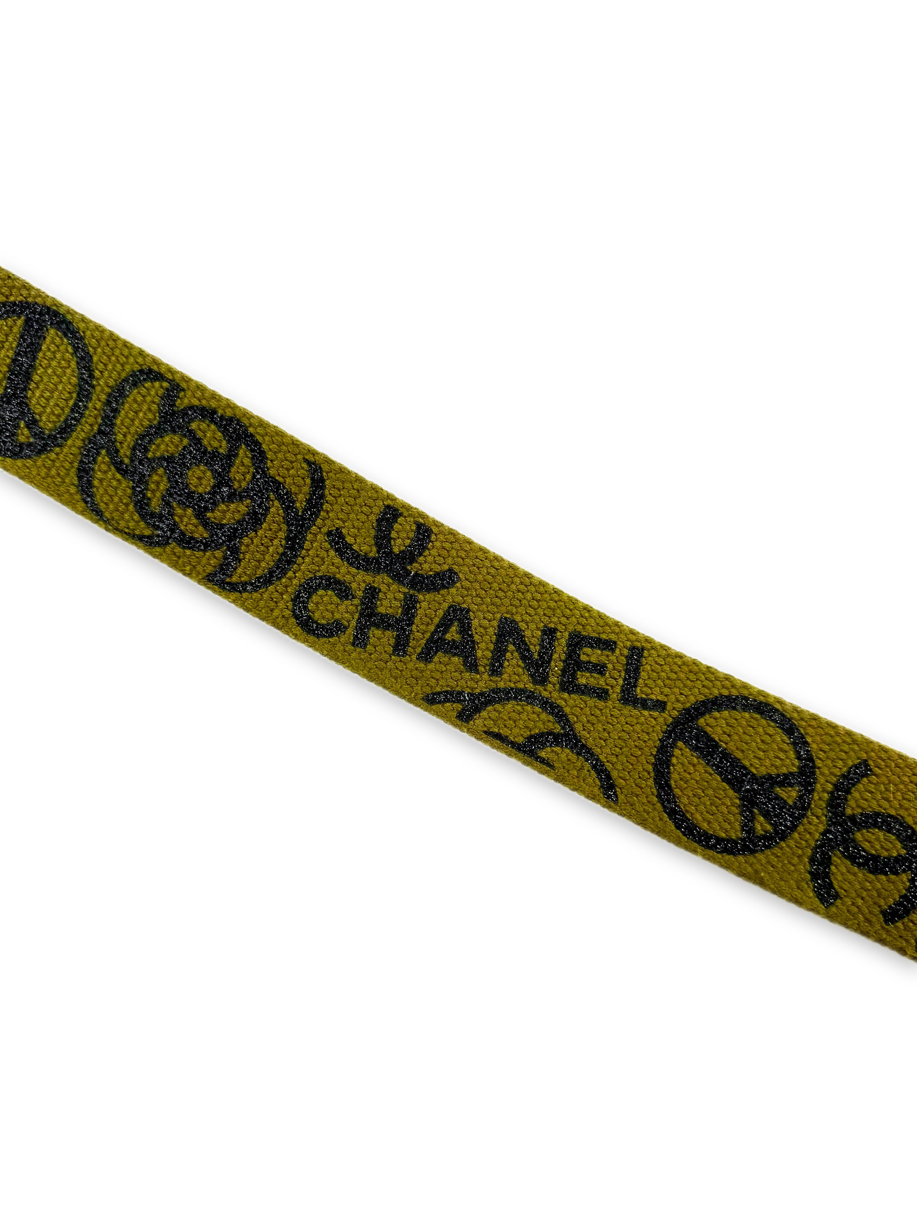 SS15 Chanel Graffiti ‘On The Pavements’ Canvas Crossbody Flap Messenger Bag