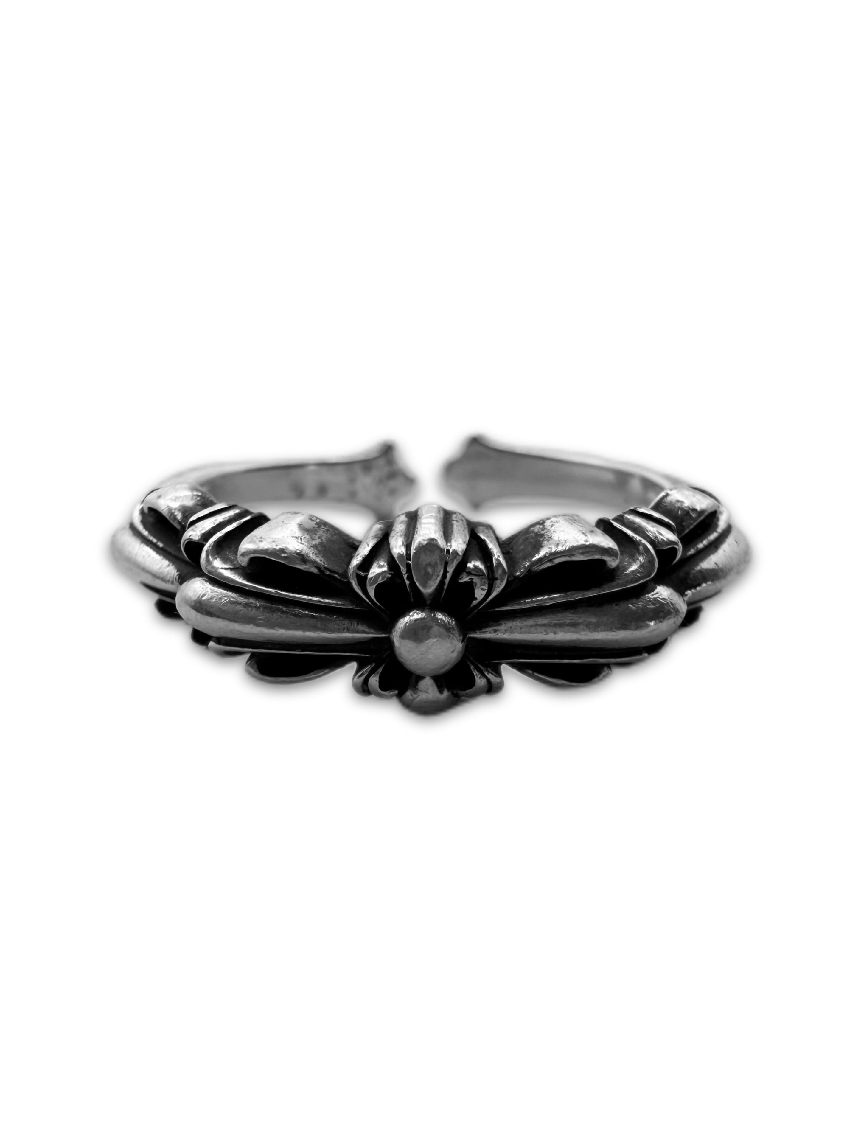 Chrome Hearts Floral .925 Silver Etched Ring