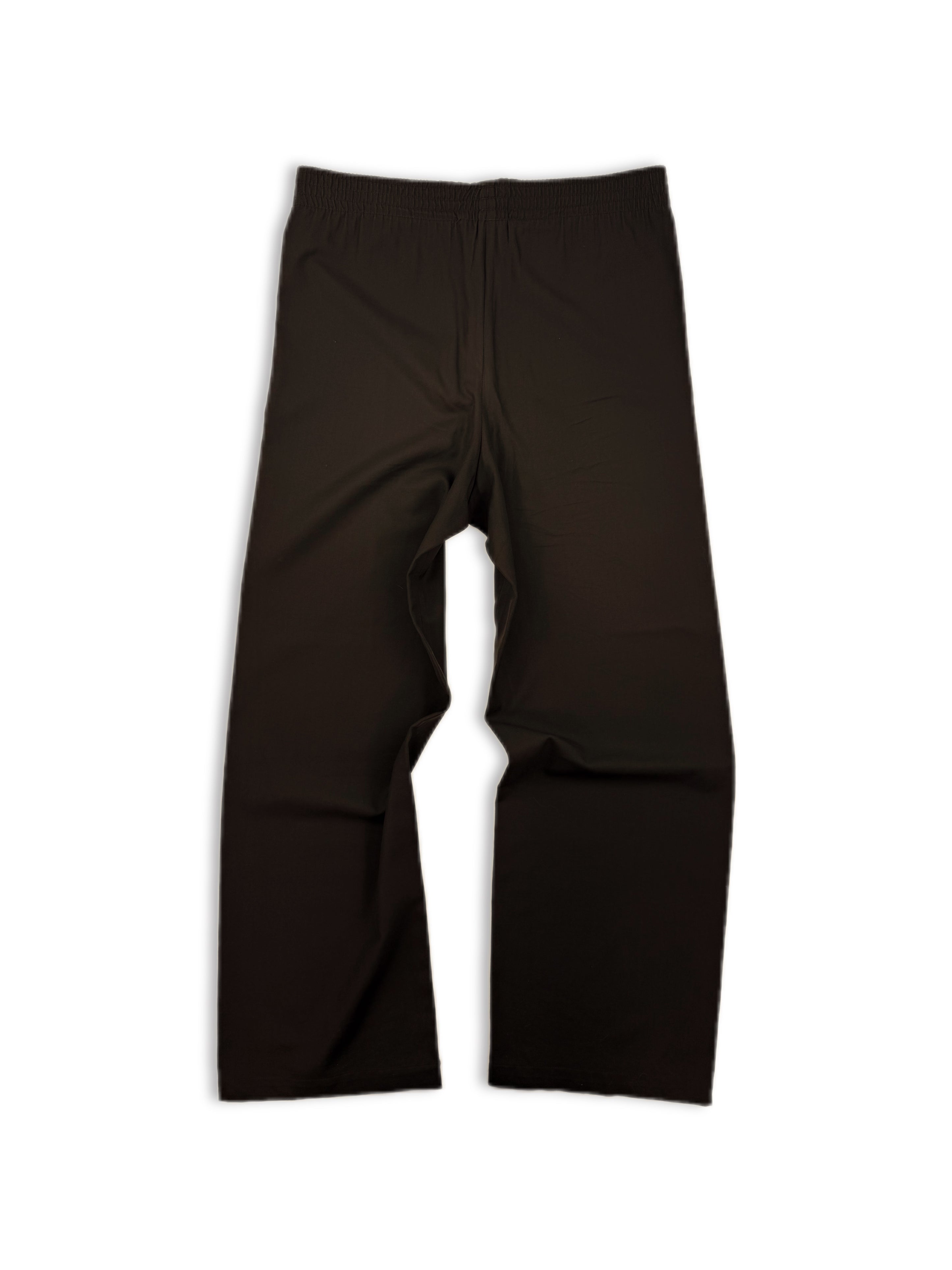 AW00 Raf Simons Confusion Wide Leg Brown Elasticated Sweat Pants