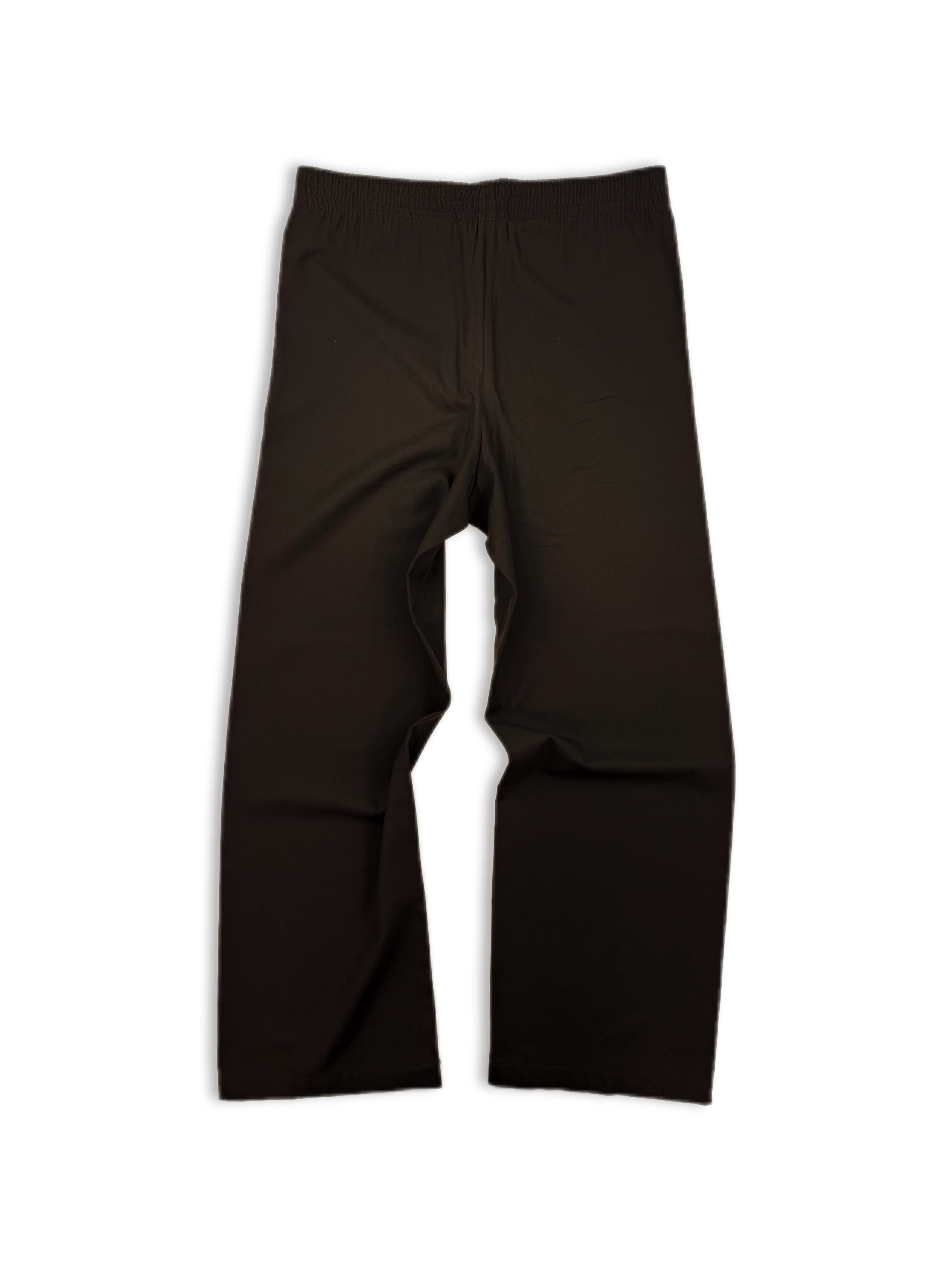 AW00 Raf Simons Confusion Wide Leg Brown Elasticated Sweat Pants