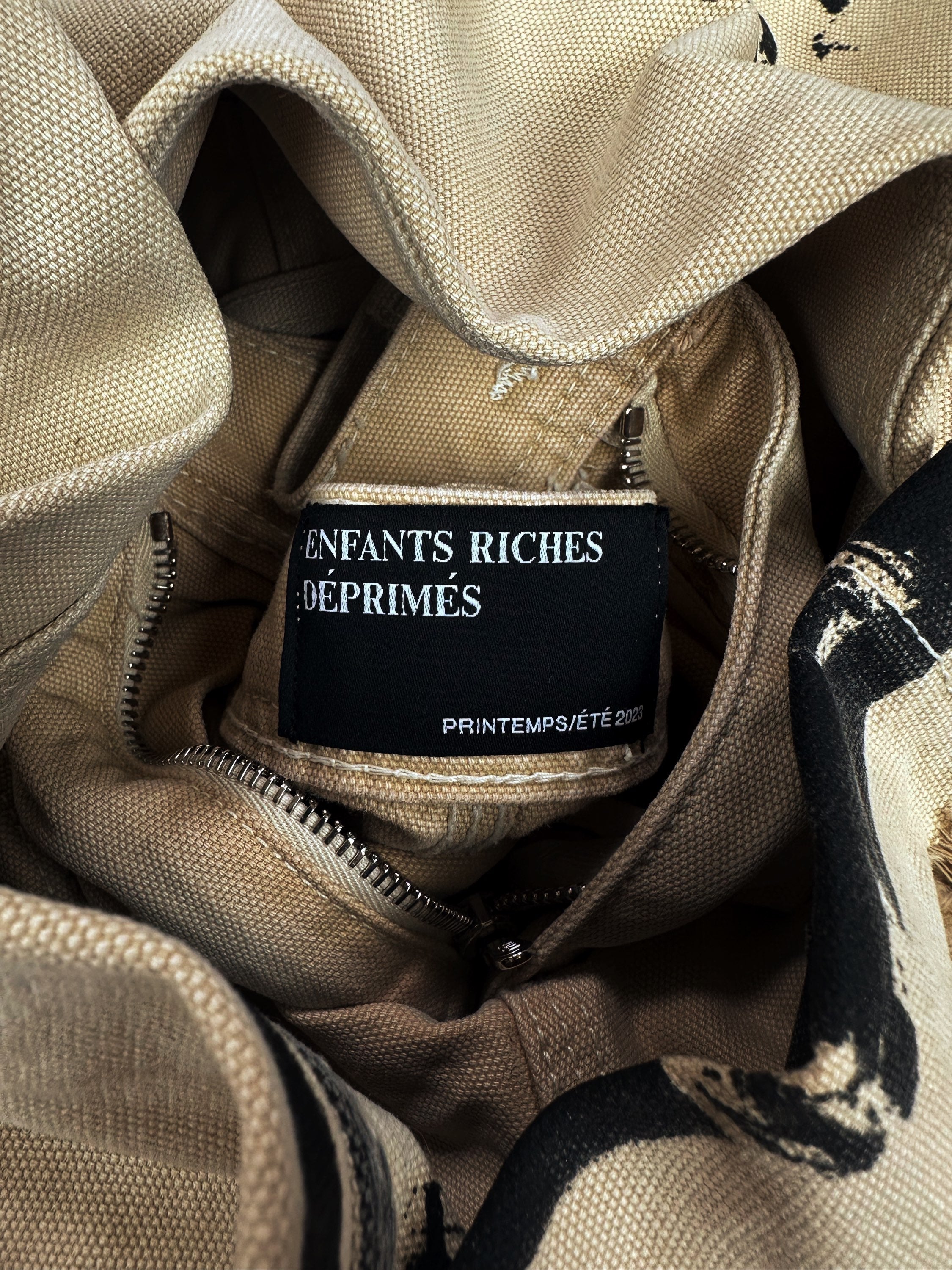 SS23 Enfants Riches Deprimes ‘Crash’ Beige Carpenter Pants