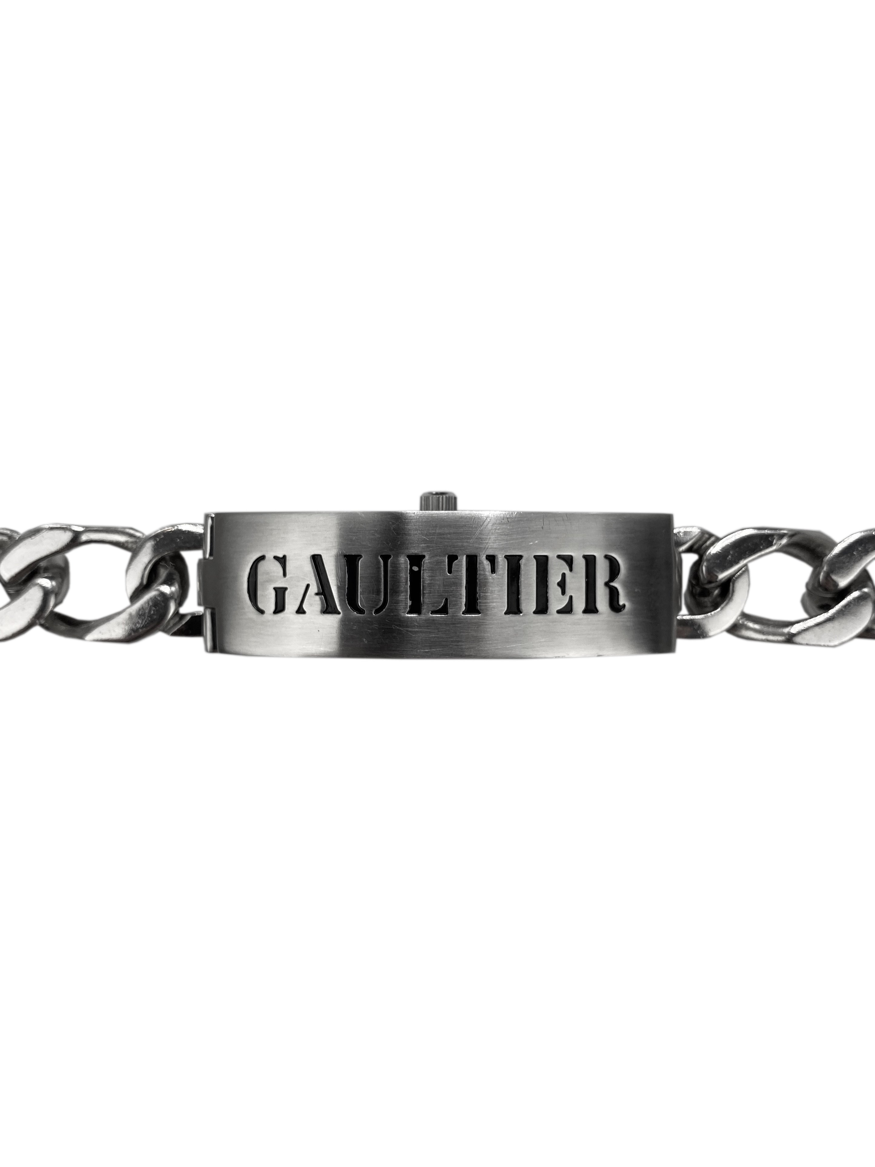 Jean Paul Gaultier Hinged Cuban Link Watch