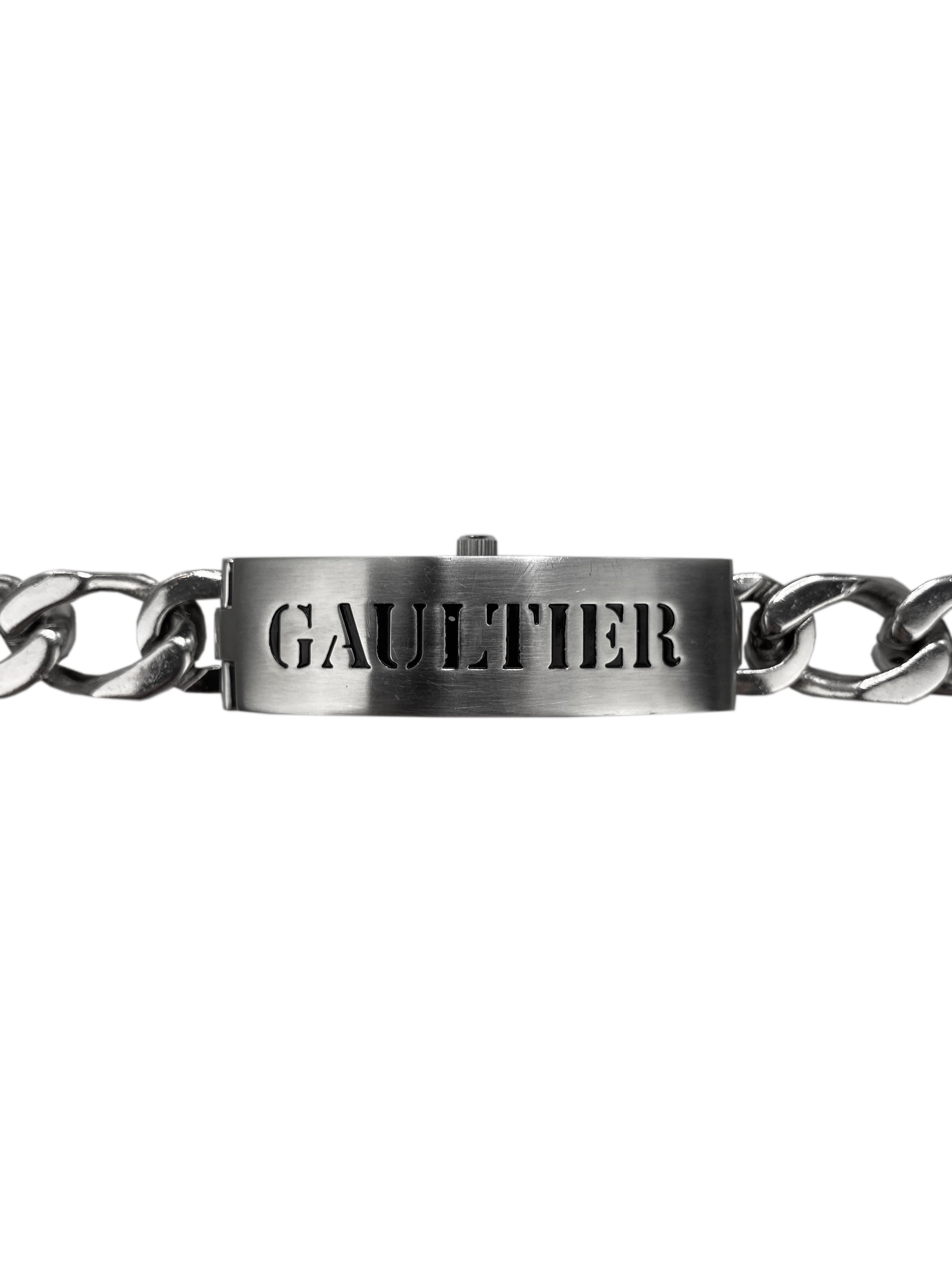 Jean Paul Gaultier Hinged Cuban Link Watch