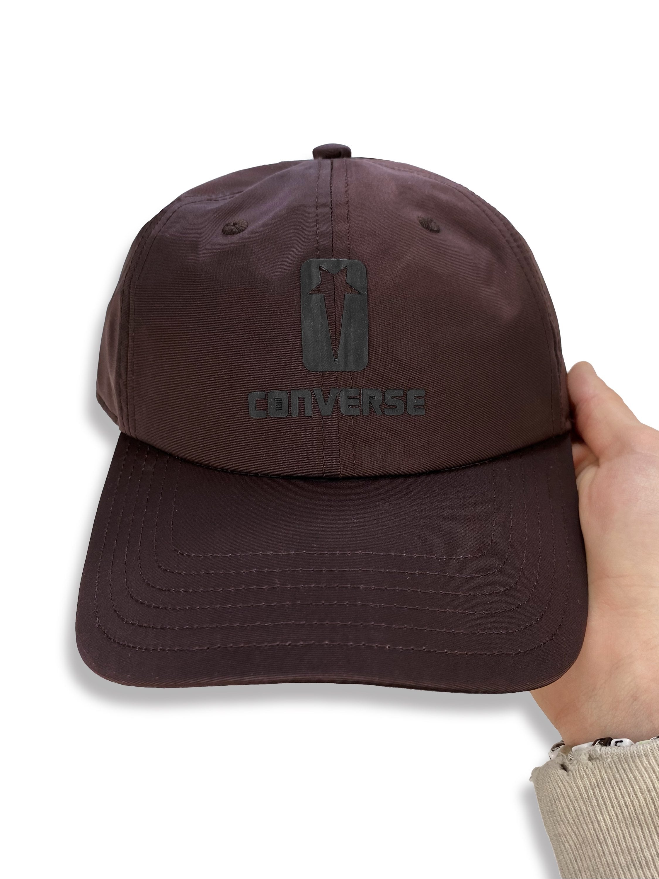 Rick Owens x Converse Pentagram Maroon Nylon Strapback Hat