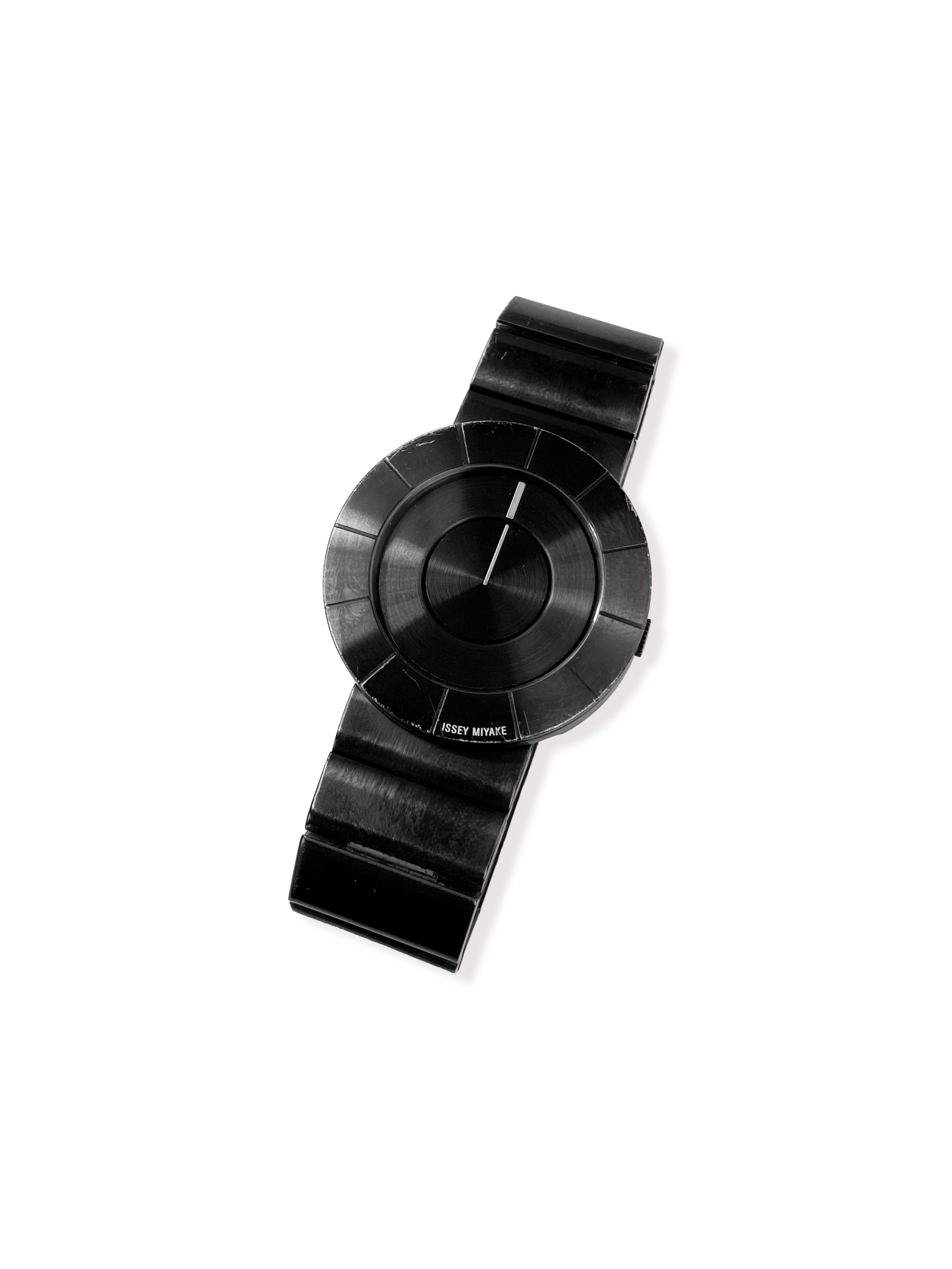 90s Issey Miyake TO SILAN001 Minimal Jet Black Watch