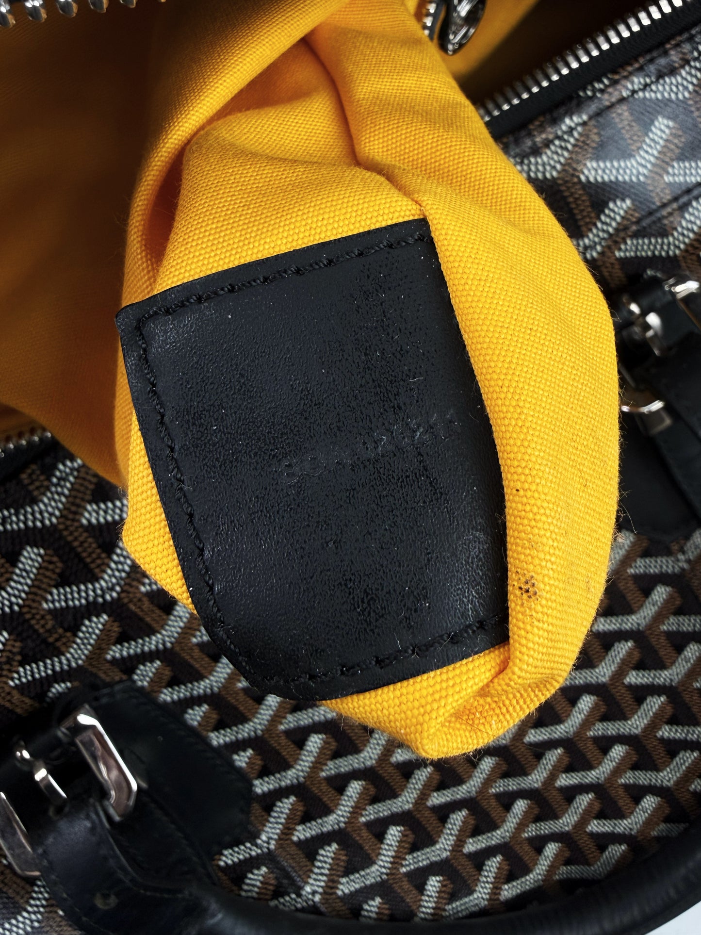 Goyard Croisiere 50 Goyardine Leather Trim Duffle Bag