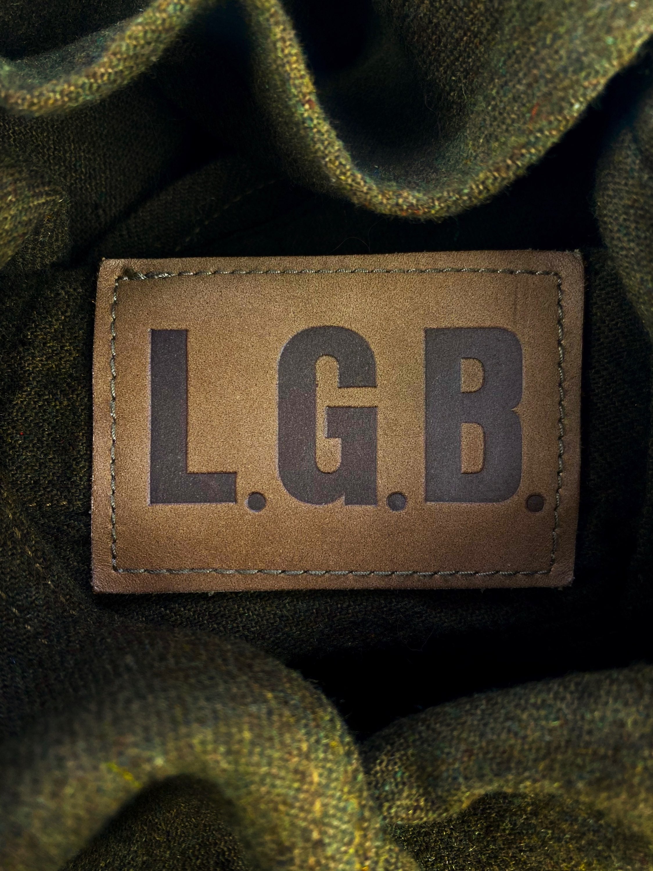 00s Le Grande Bleu (L.G.B) ‘Flared’ Cut Moss Green Trousers