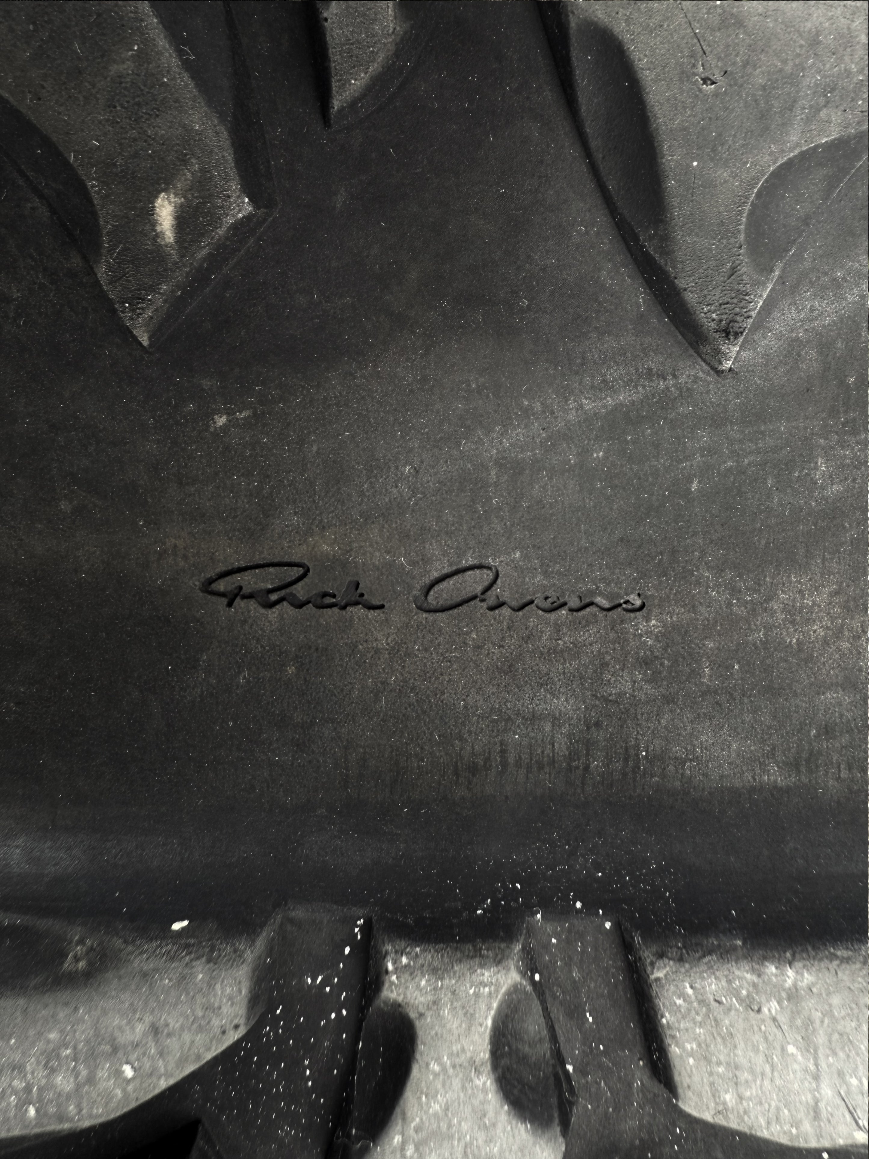 Rick Owens ‘Tractor’ Beatle Dark Green Leather Boots