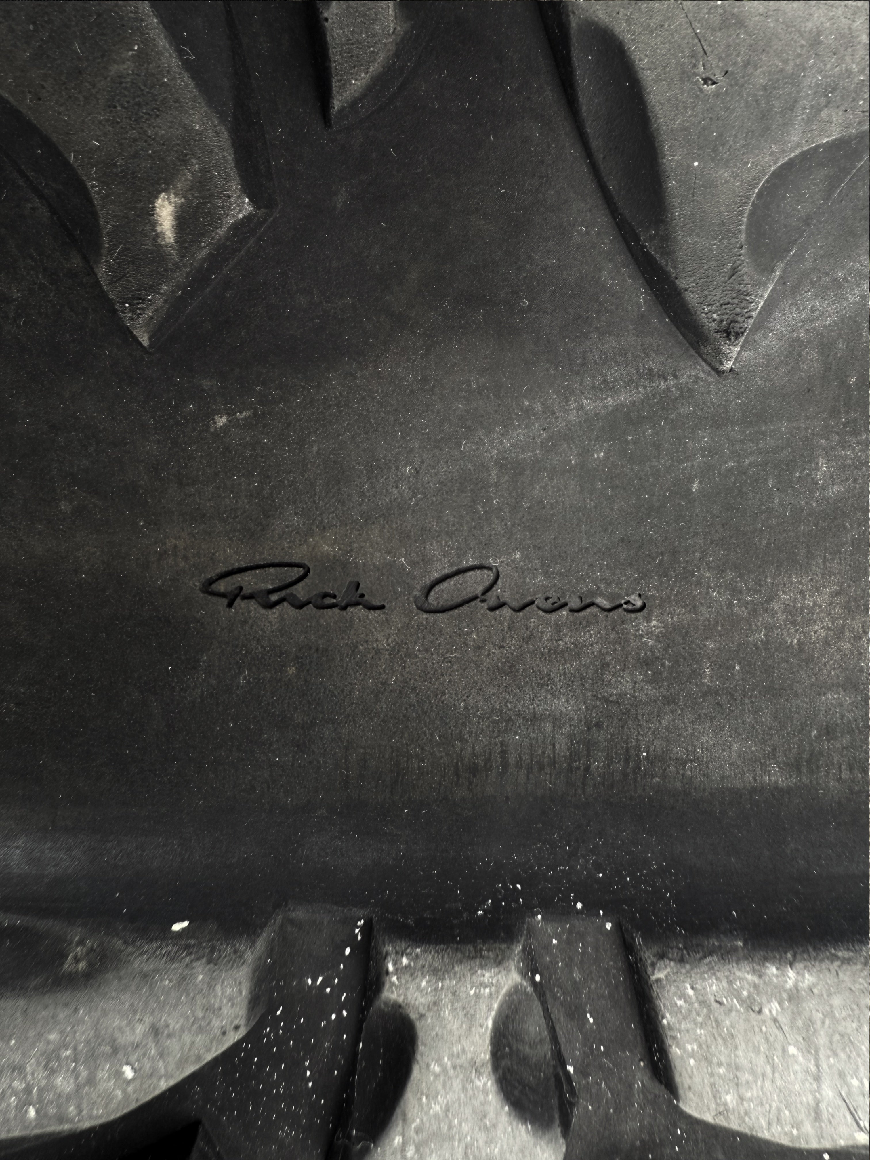 Rick Owens ‘Tractor’ Beatle Dark Green Leather Boots