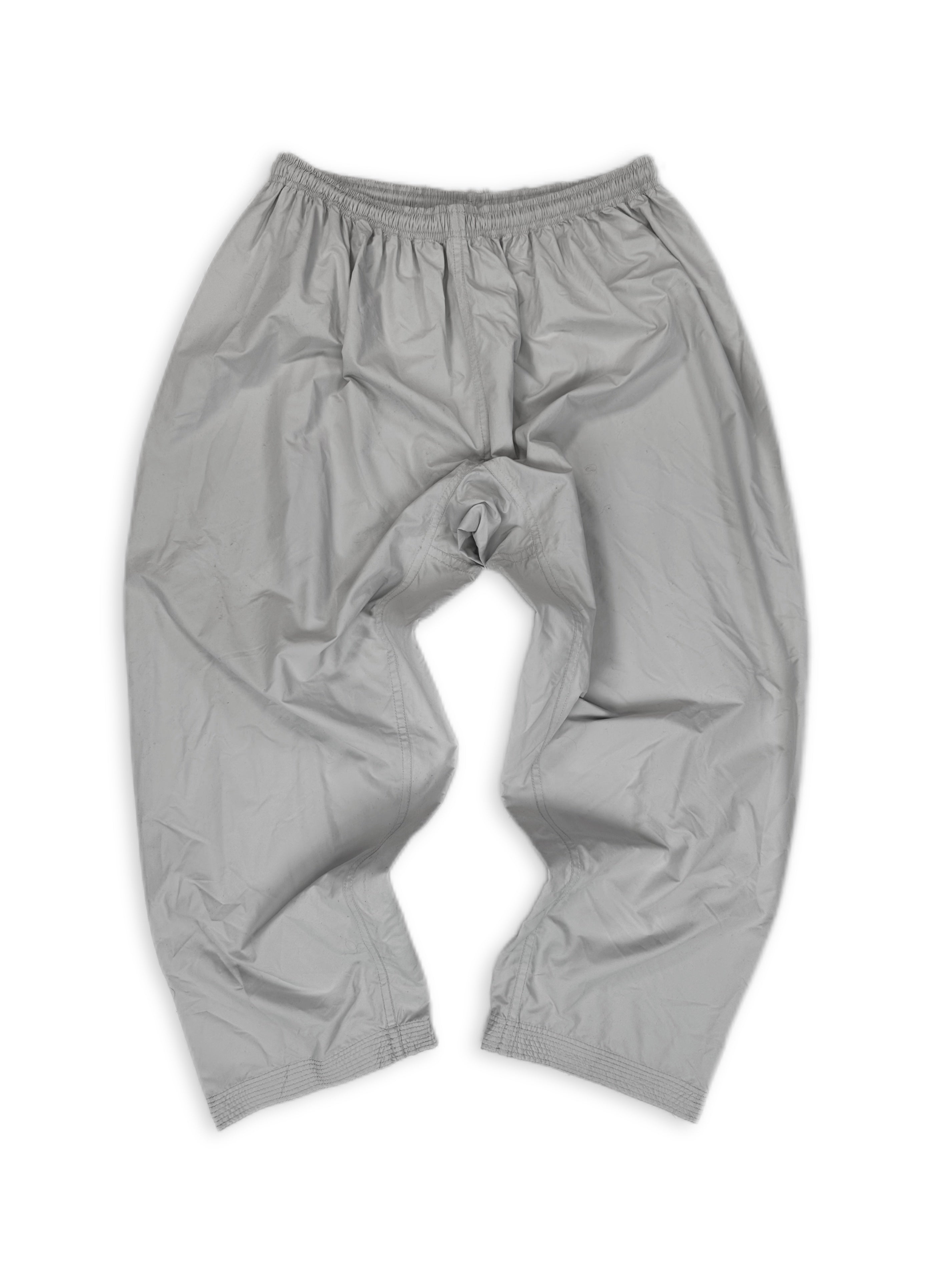 Balenciaga Grey Light Weight Wide Cut Drawstring Pants